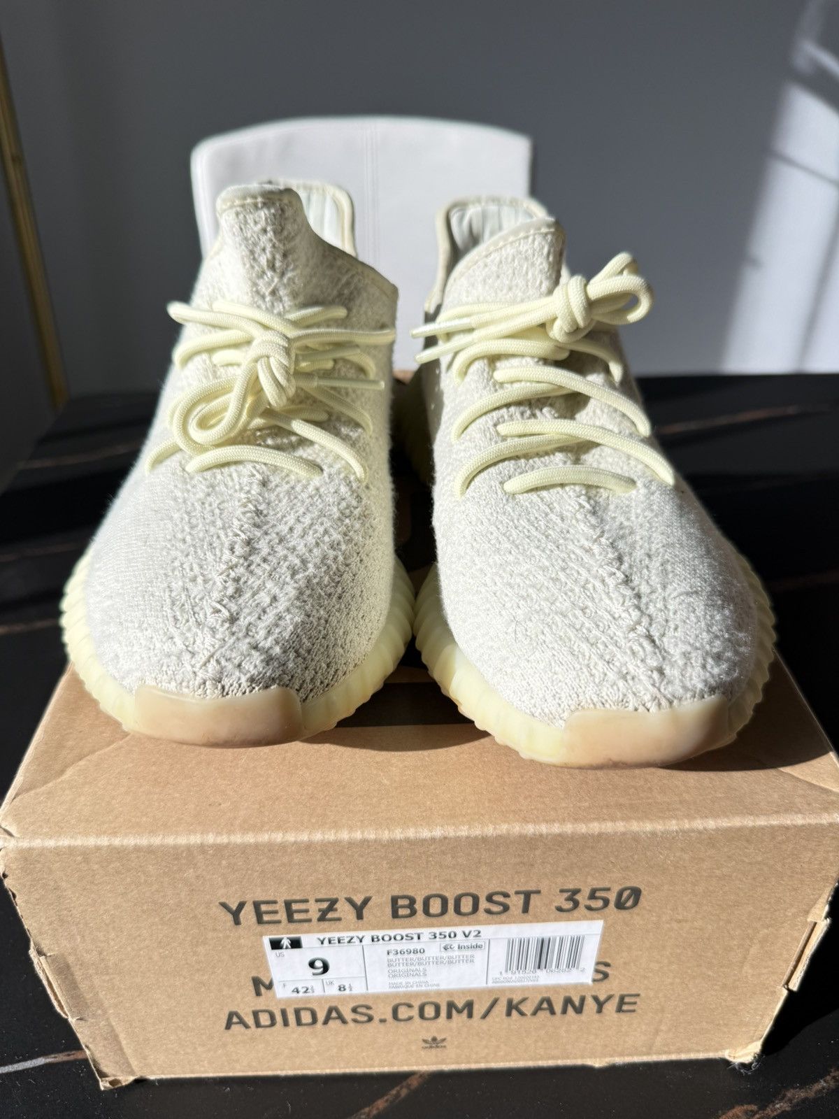 Adidas × Y's Yeezy Boost 350 Butter Size US 9 / EU 42 - 3 Thumbnail