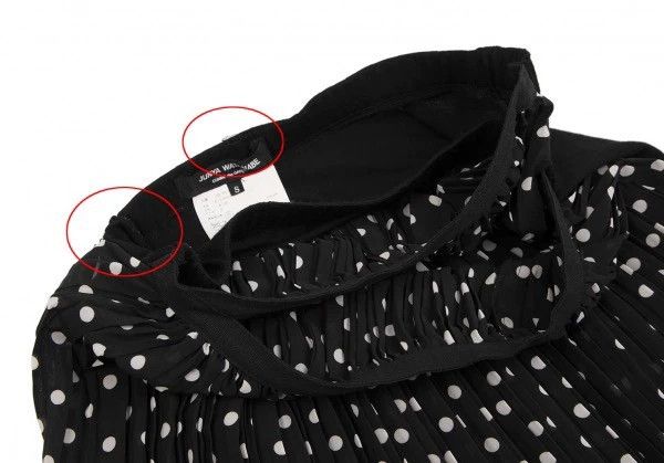 Comme des Garcons Comme Des Garcons size S Black Retro Polka Dot Design Skir Size 24" / US 00 / IT 34 - 5 Thumbnail