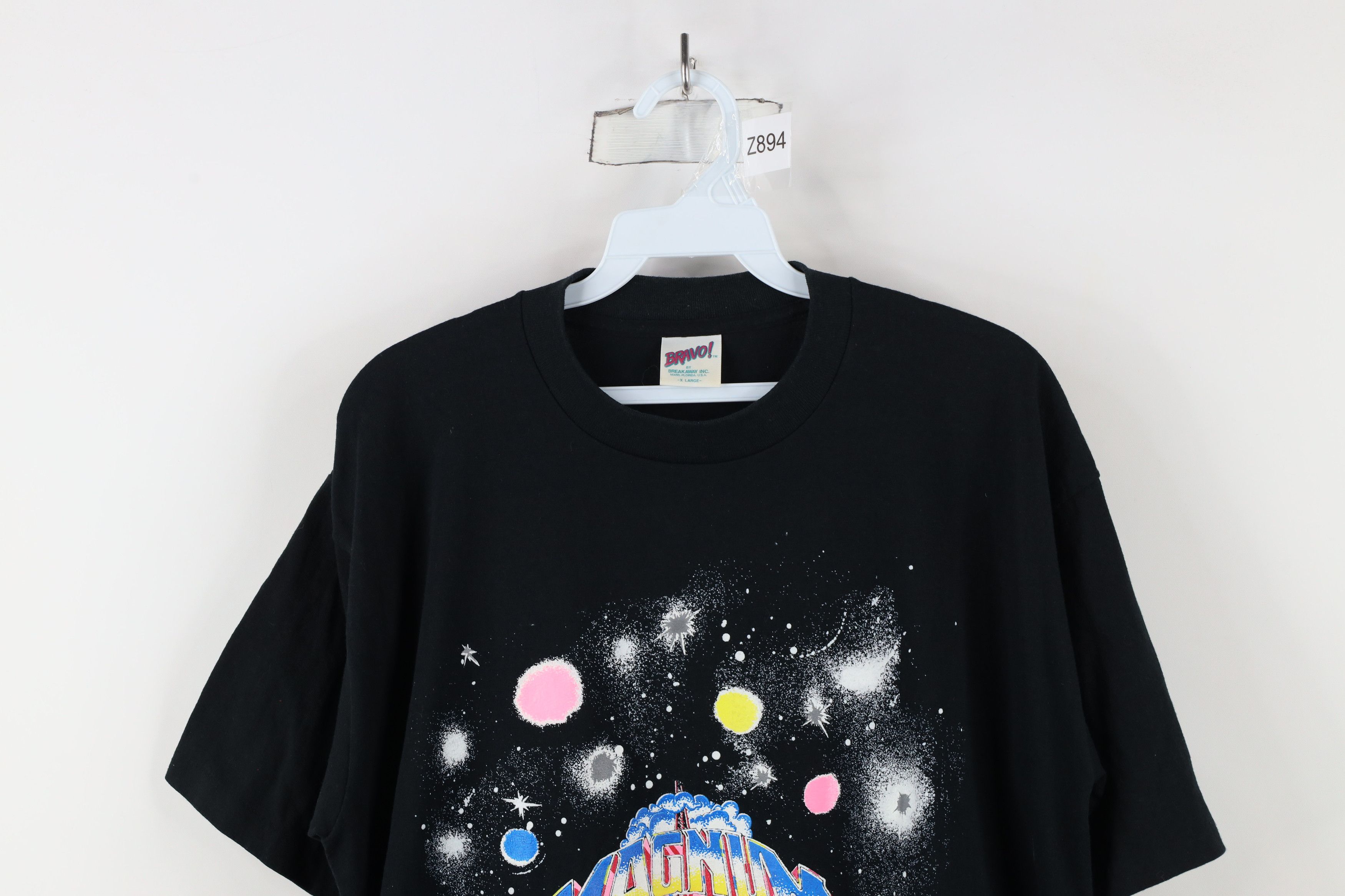 Vintage Vintage 90s Magnum XL 200 Roller Coaster T-Shirt Black USA Size US XL / EU 56 / 4 - 2 Thumbnail