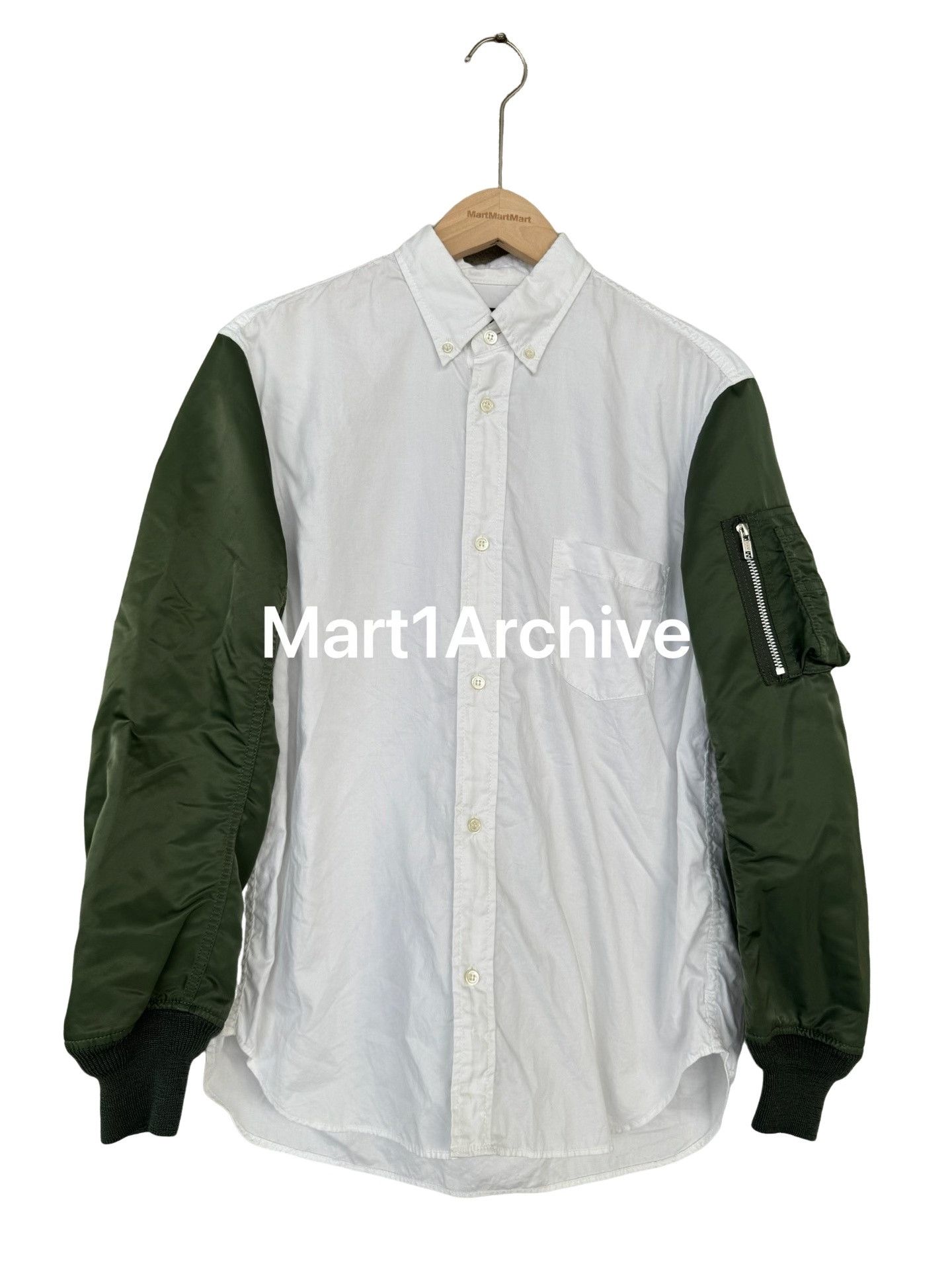 Comme des Garcons Comme des Garçons Homme Bomber Sleeve Shirt Size S Size US S / EU 44-46 / 1 - 1 Thumbnail
