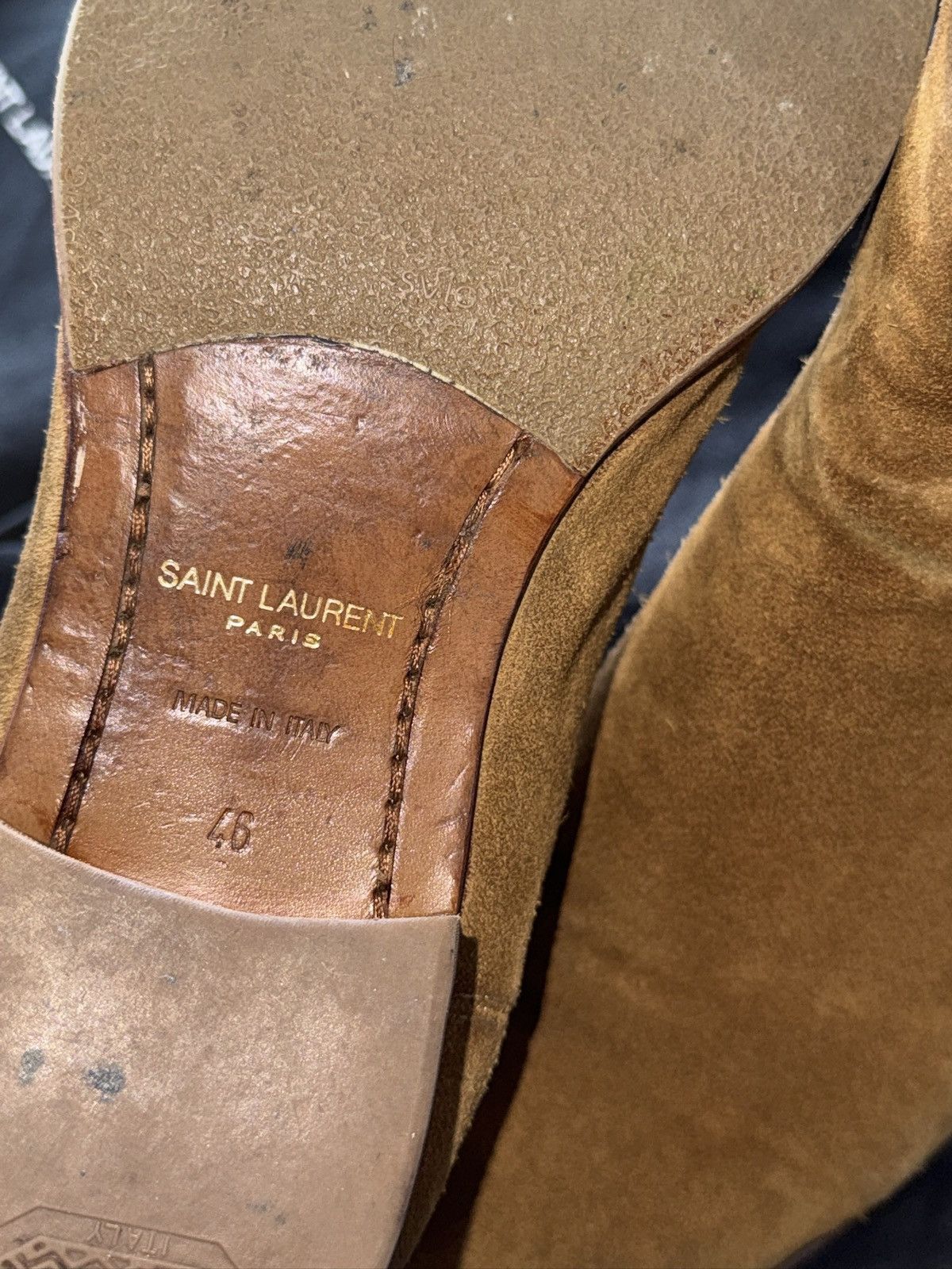 Saint Laurent Paris Hedi Slimane Era Chelsea Wyatt 40 suede boots Size US 13 / EU 46 - 7 Thumbnail