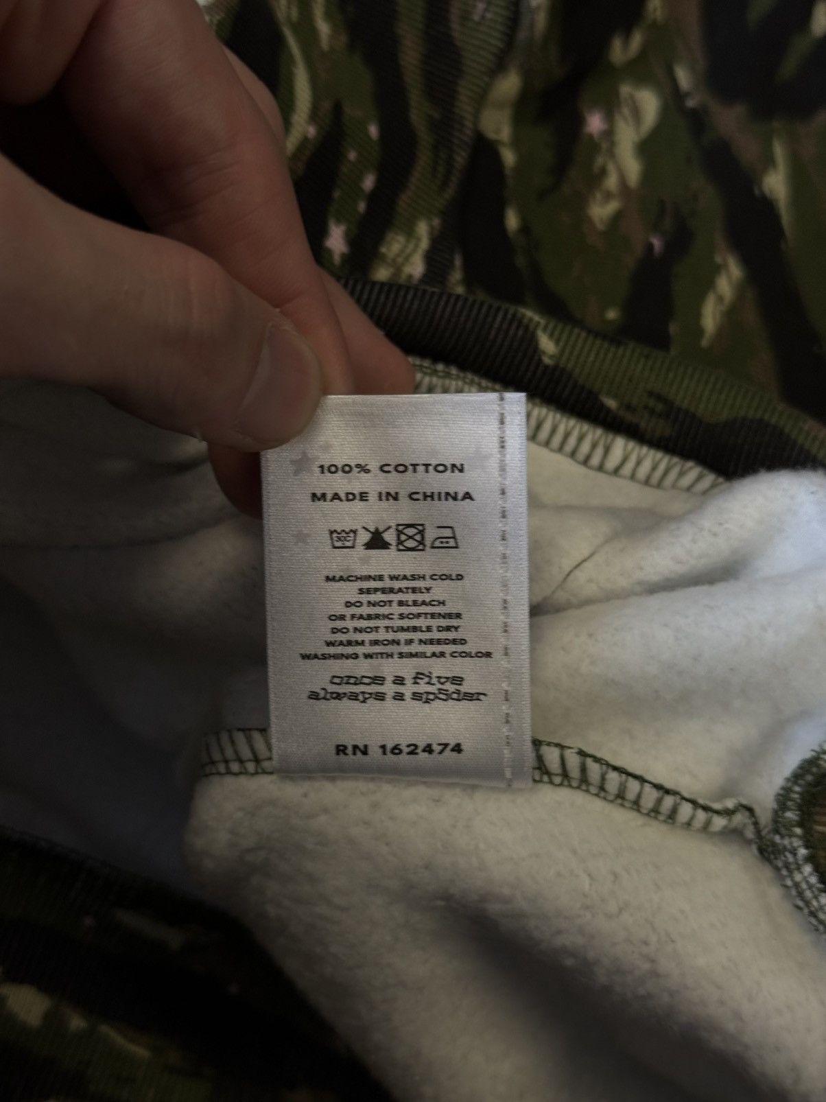 Sp5der Sp5der Worldwide Green Camo Hoodie Size L (NEW) Size US L / EU 52-54 / 3 - 9 Thumbnail