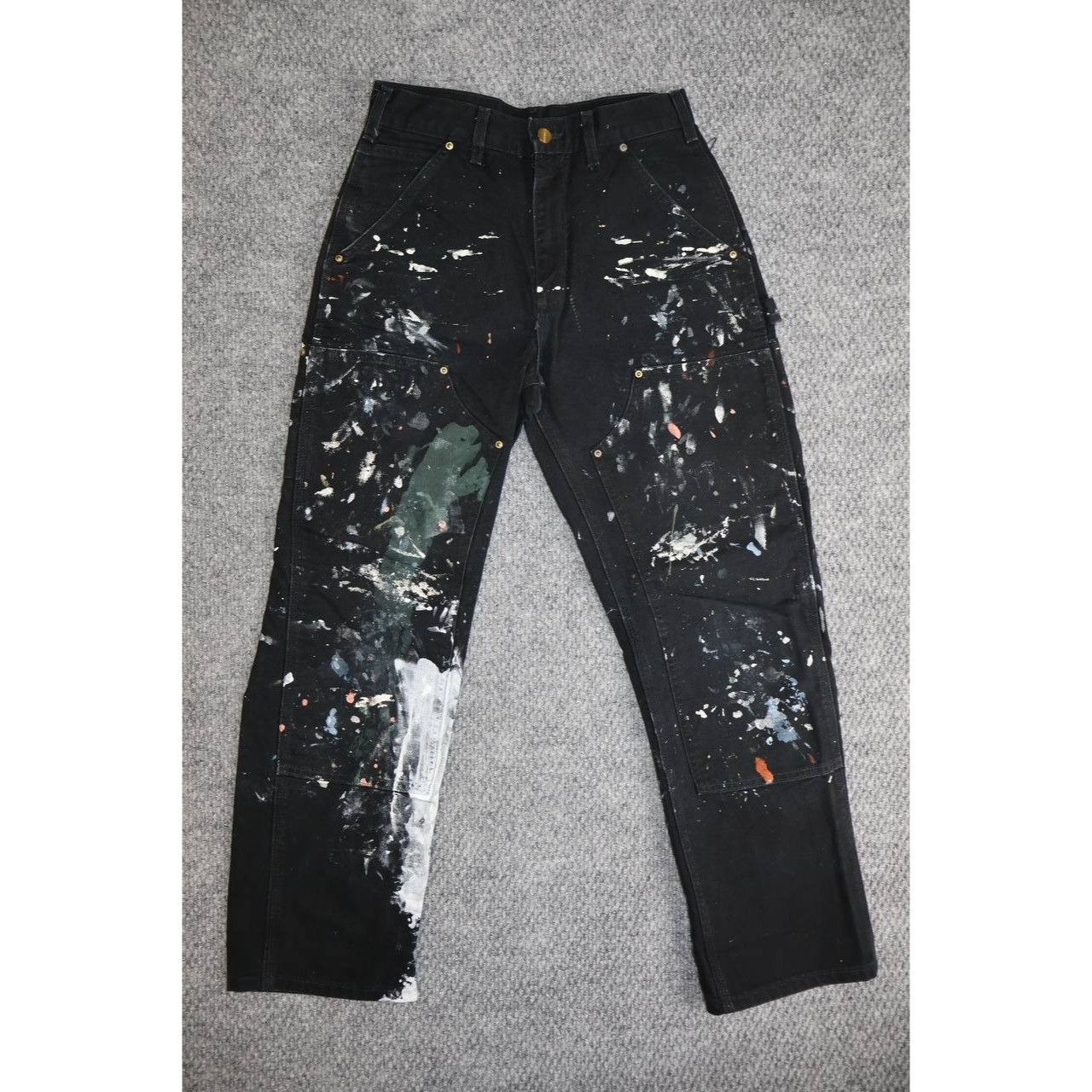 Carhartt Vintage Carhartt B01 Black Canvas Double Knee Work Pants Size US 28 / EU 44 - 1 Thumbnail