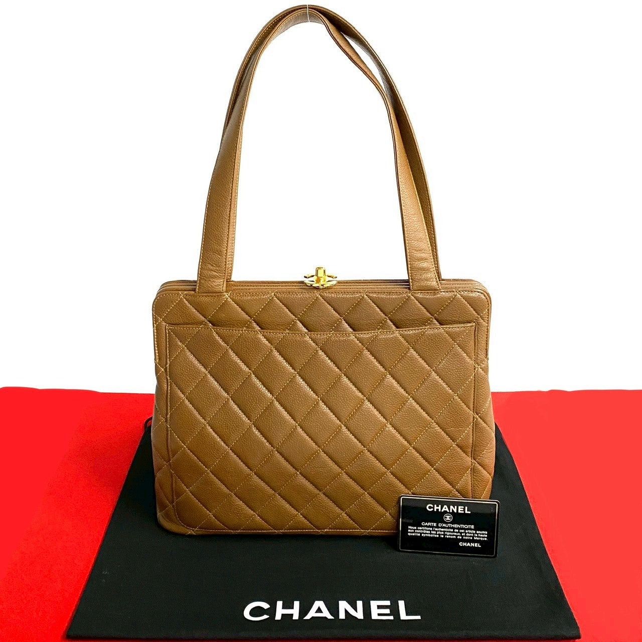 Chanel Chanel Tote Bag Brown Leather Size ONE SIZE - 1 Thumbnail