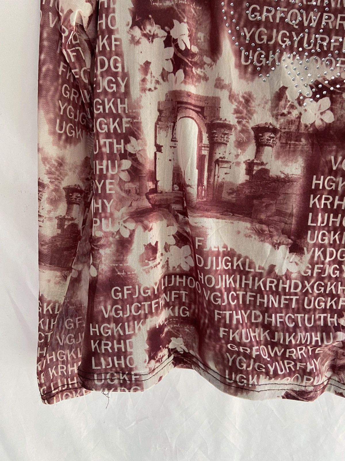 Japanese Brand JAPANESE MESH TOP PRINTED LONG SLEEVE Size US S / EU 44-46 / 1 - 4 Thumbnail