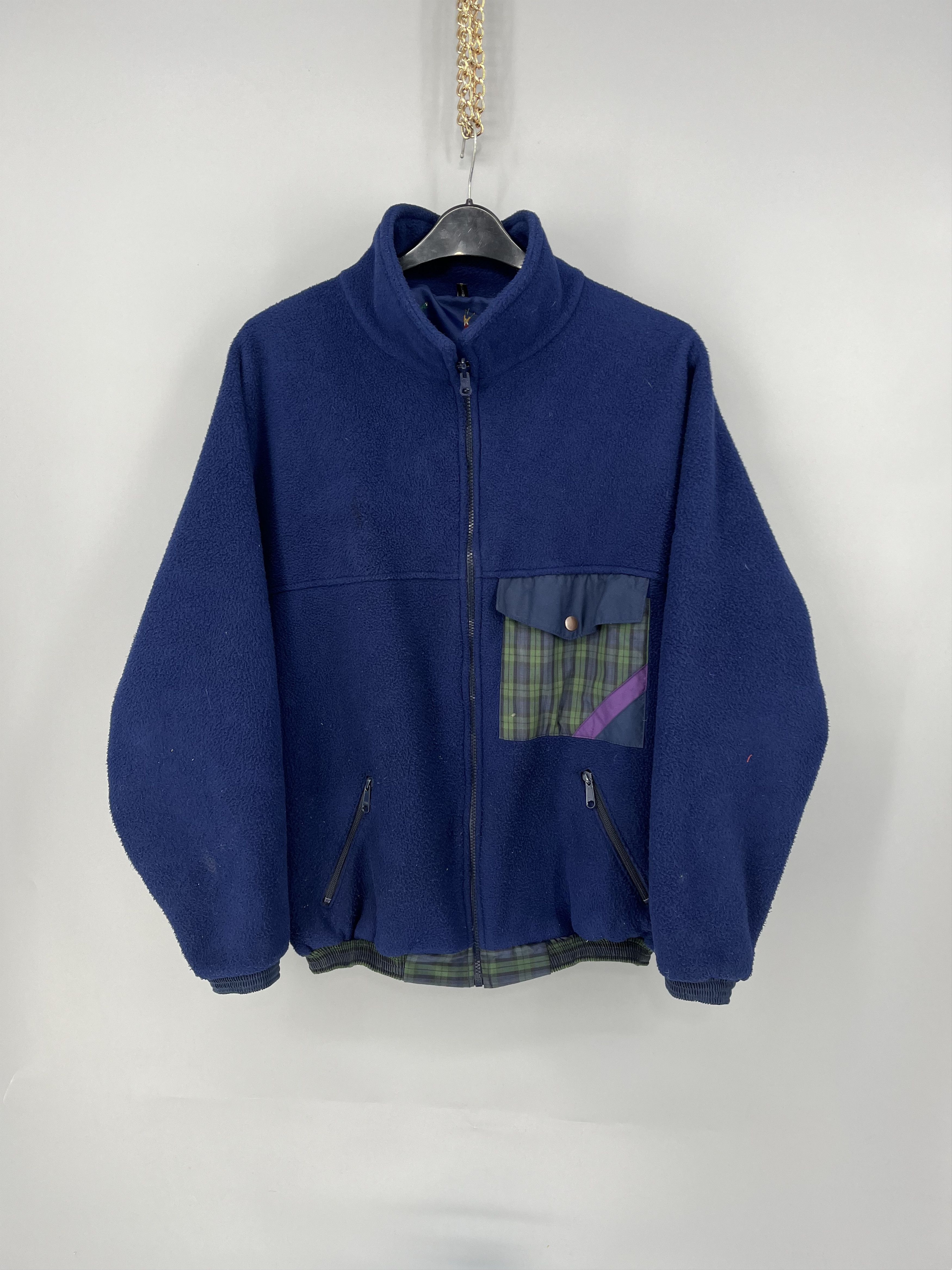 Vintage Vintage Reversible Jacket Sherpa - Nylon Jacket Size US XL / EU 56 / 4 - 13 Thumbnail