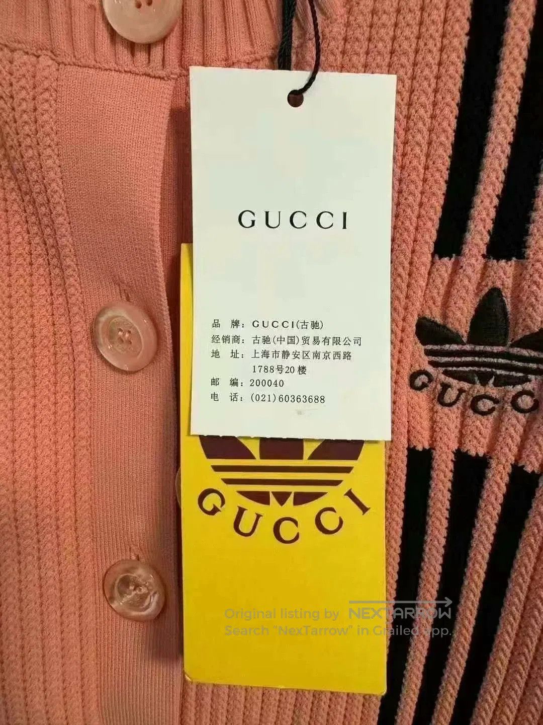 Gucci gucci x adidas pink knitted cardigan. Size M / US 6-8 / IT 42-44 - 5 Thumbnail