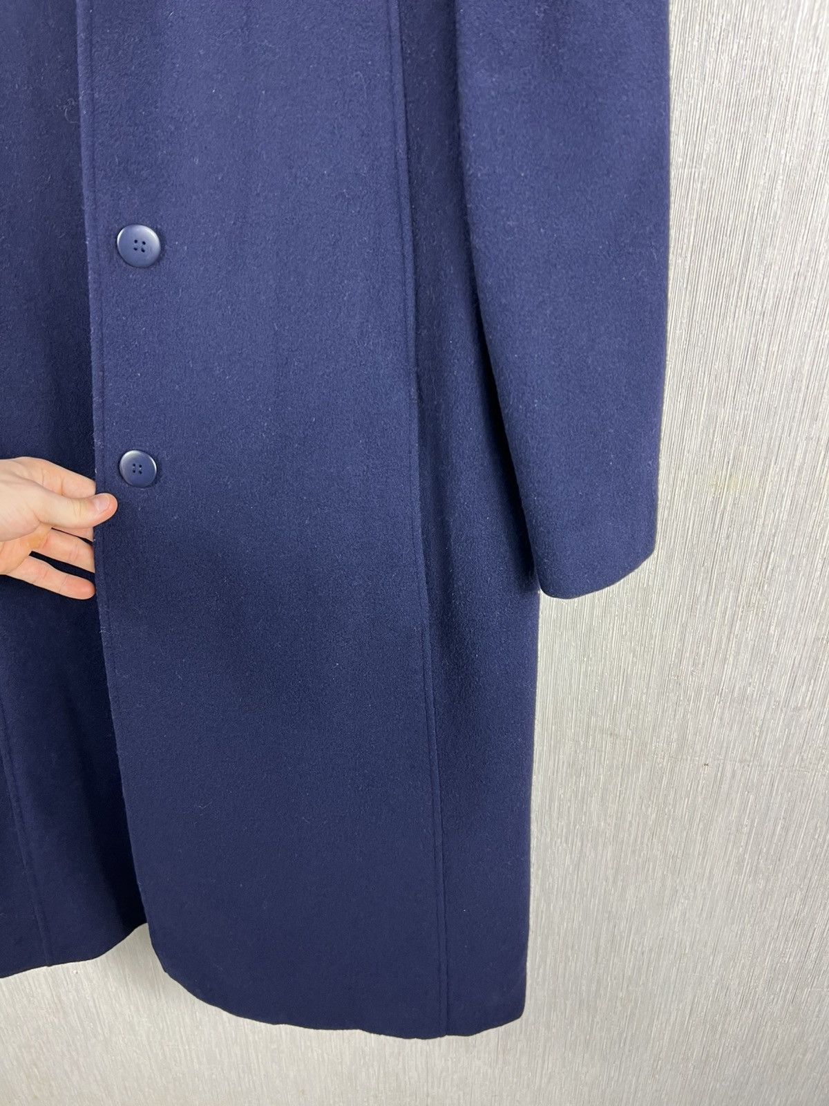 Carven Vintage Carven pour ADP France wool navy archive long coat Size S / US 4 / IT 40 - 17 Thumbnail