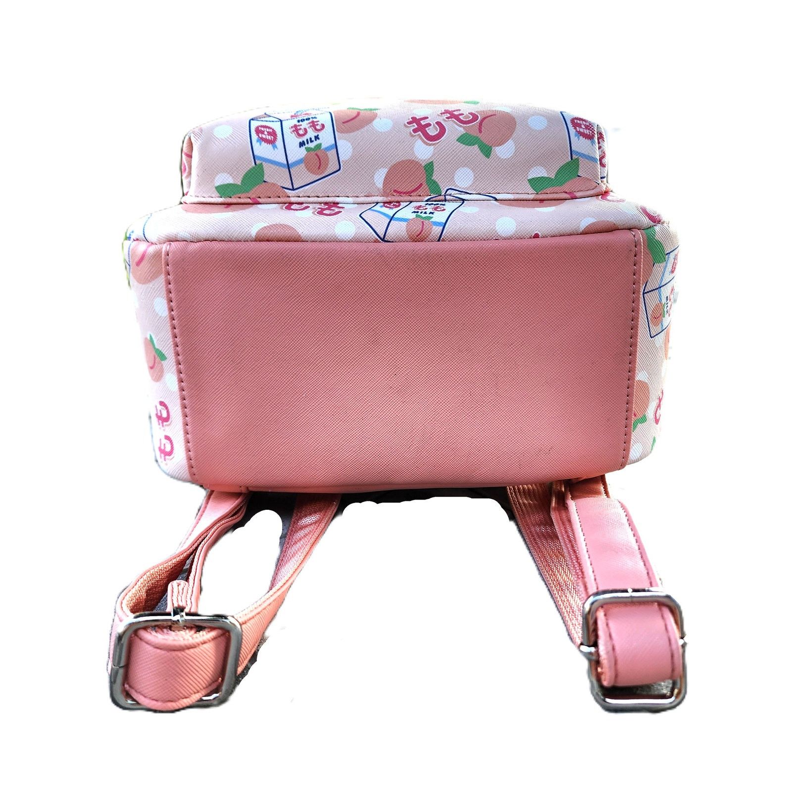 Designer BioWorld Pastel Peach Milk PVC Mini Backpack Size ONE SIZE - 12 Thumbnail