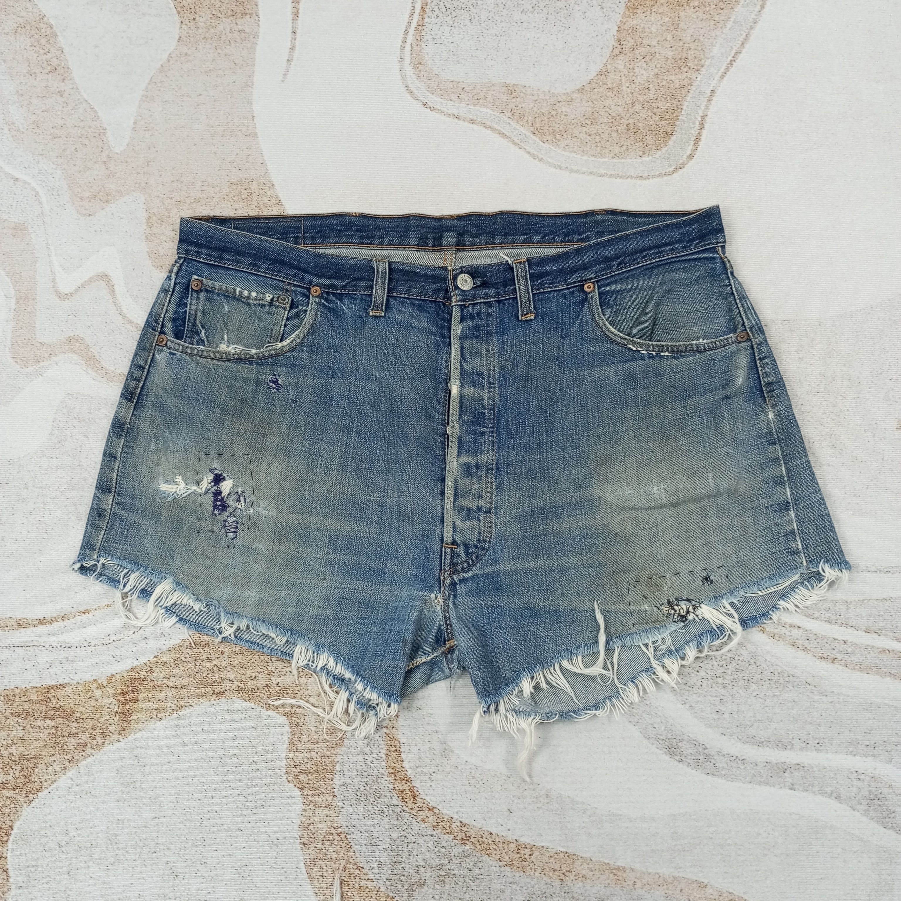 Levi's Levis Big E Short Jeans c235n31 Size 40" / US 18 - 1 Thumbnail