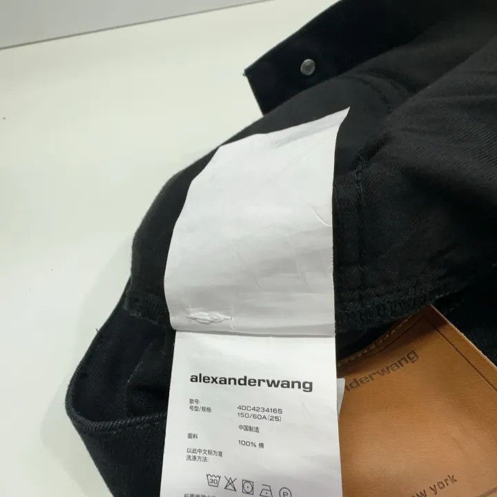Alexander Wang Alexander Wang FW23 Black Denim Pants for Women - Size 25" / US 0 / IT 36 - 4 Thumbnail