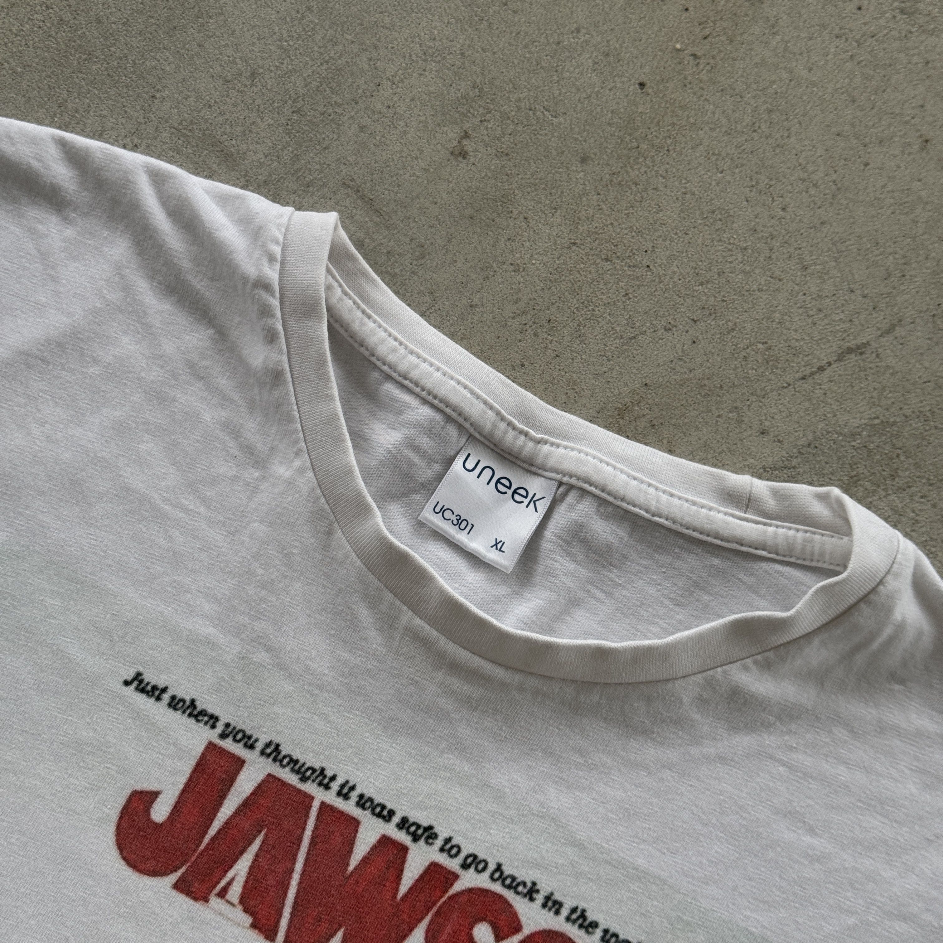 Vintage Uneek Jaws 2 Movie Poster White Graphic Tee Shirt XL Size US XL / EU 56 / 4 - 4 Thumbnail