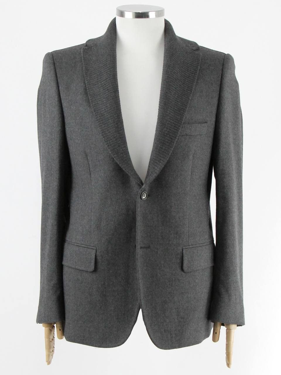 Cortigiani CORTIGIANI Wool gray jacket Size 50R - 1 Thumbnail