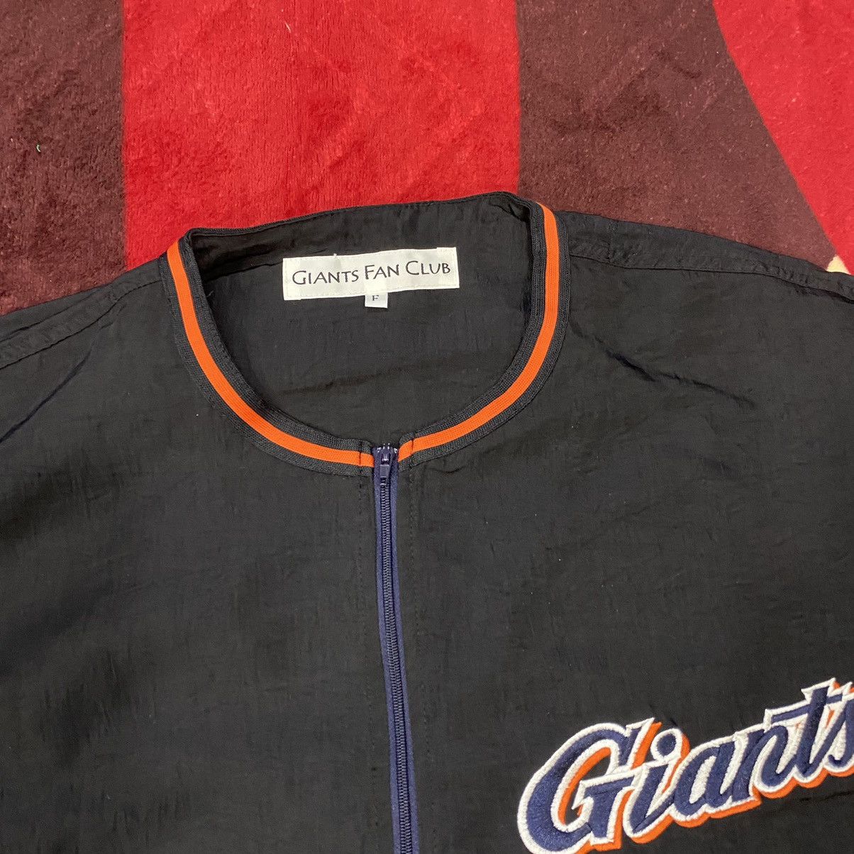 Giant × Vintage Vintage Giants Fan Club Half Zipper Jersey Size US XL / EU 56 / 4 - 8 Thumbnail