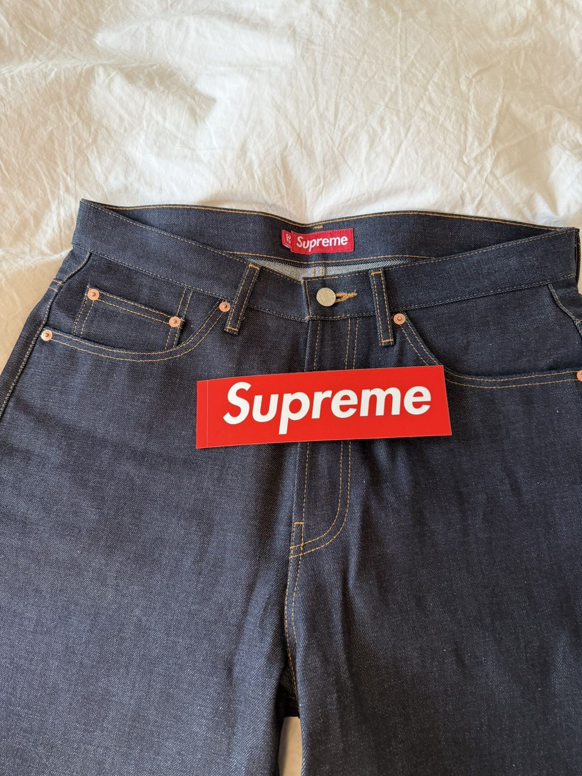 Supreme Supreme Baggy Jeans Raw Size 32 Size US 32 / EU 48 - 6 Thumbnail