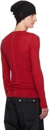 Rick Owens o1y0325 Cashmere Blend Sweater in Red Size US S / EU 44-46 / 1 - 3 Thumbnail