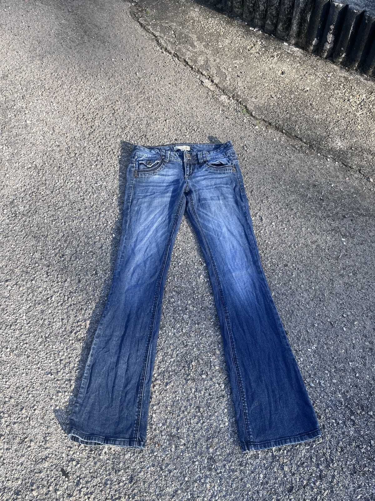 Japanese Brand × Vintage Artisan Denim Blue Flare Jean Size US 30 / EU 46 - 1 Thumbnail