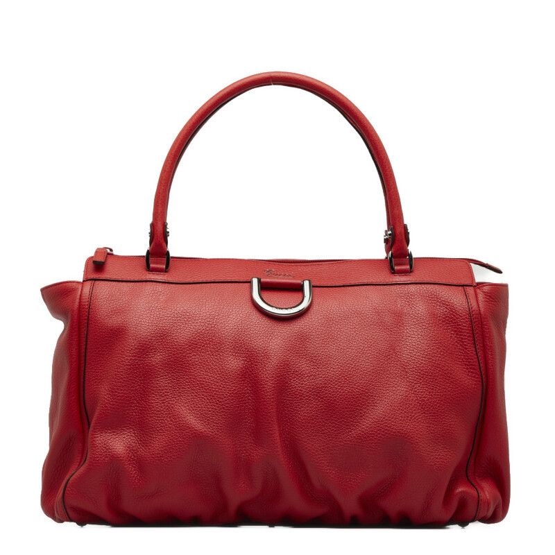 image of Gucci Leather Abbey D-Ring Handbag in Red, Women's