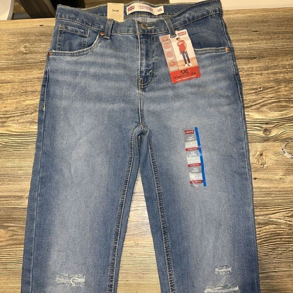Levi's Levi's Boys' 510 Skinny Fit Jeans - Blue. Size 18. NWT. L Size US 31 - 1 Thumbnail