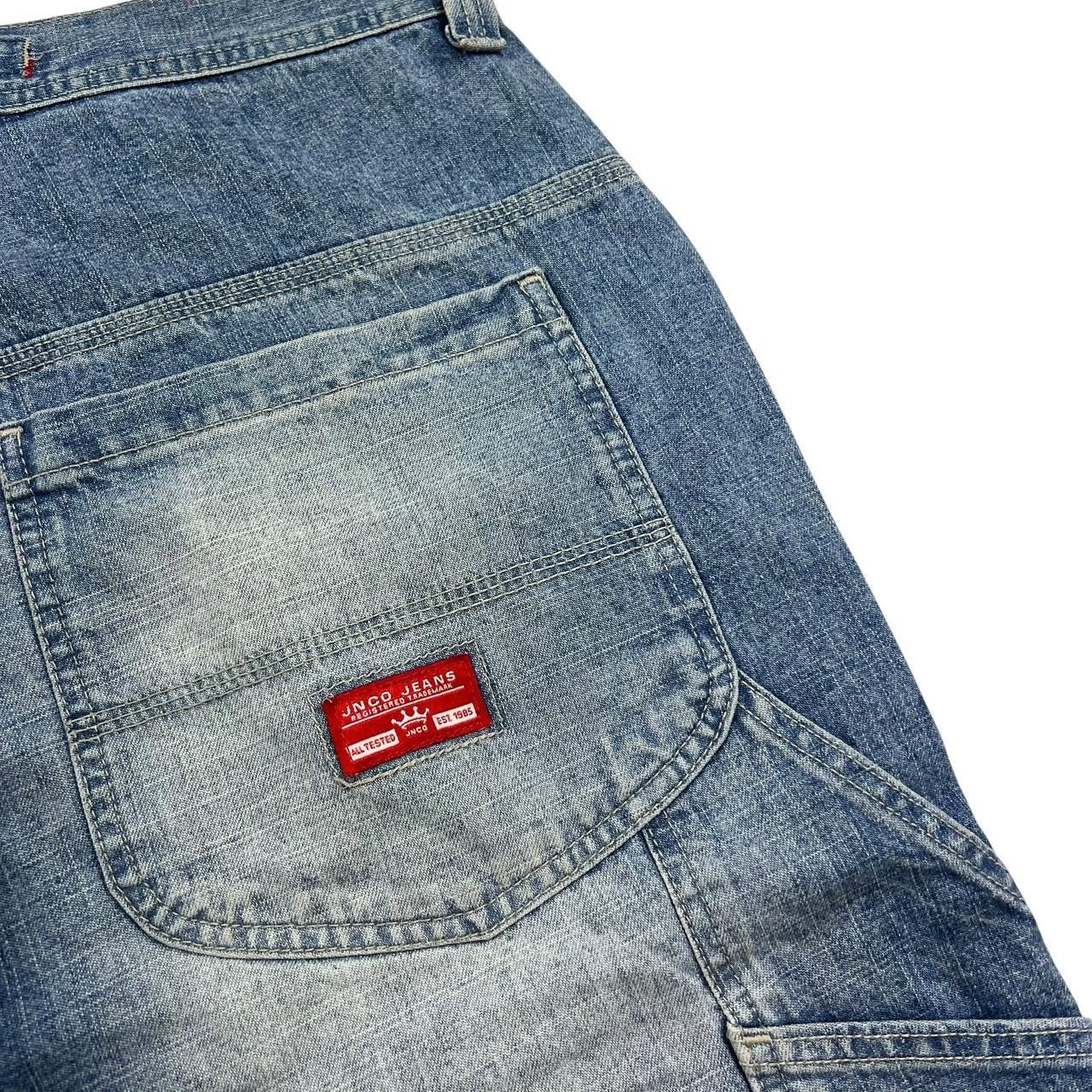 JNCO Vintage Jnco Red Crown Carpenter Denim Shorts Jorts Waist 34 Size US 34 / EU 50 - 4 Thumbnail