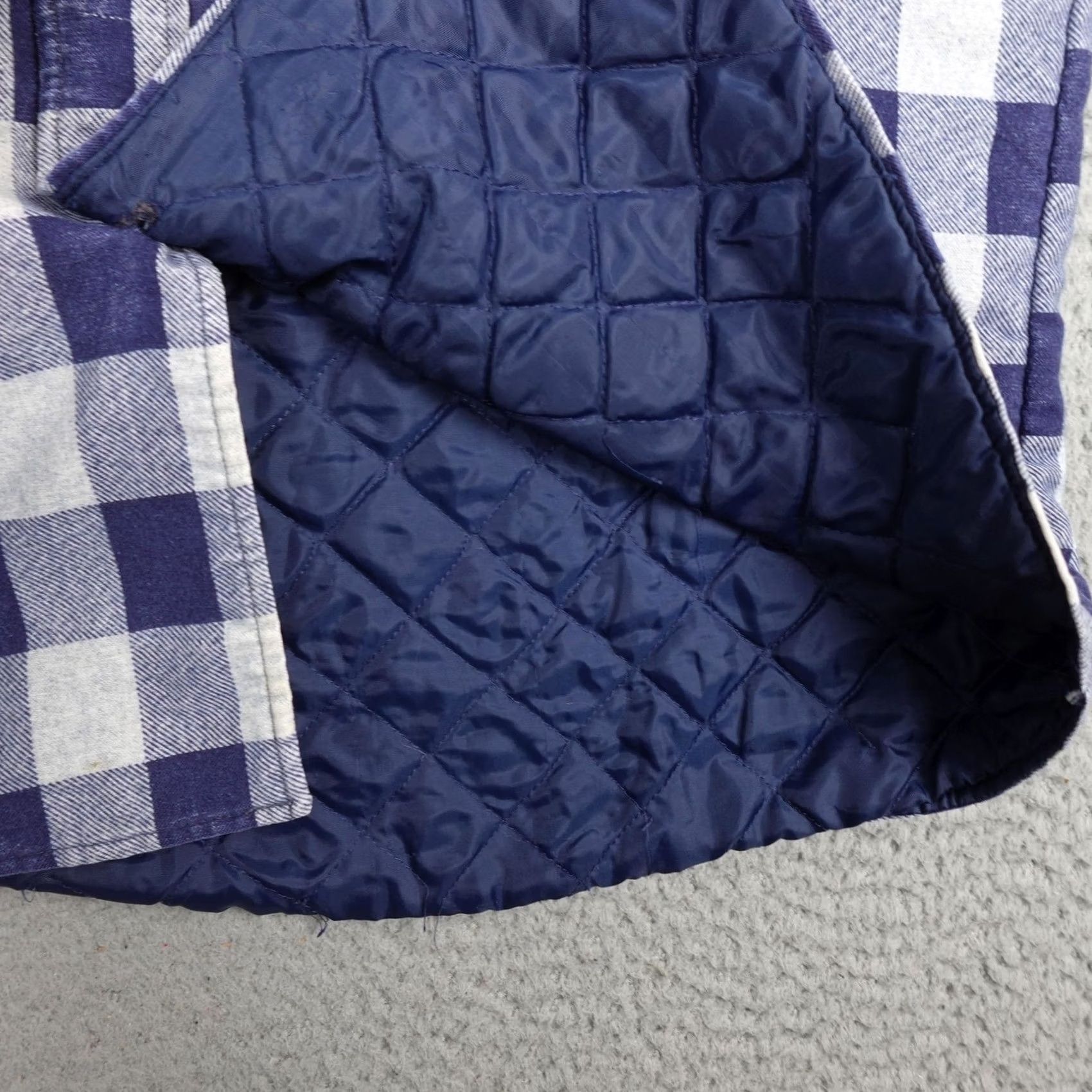 Vintage VINTAGE Fieldmaster Shirt Jacket Mens L Blue Plaid Quilted Shacket 90s Size US L / EU 52-54 / 3 - 5 Thumbnail