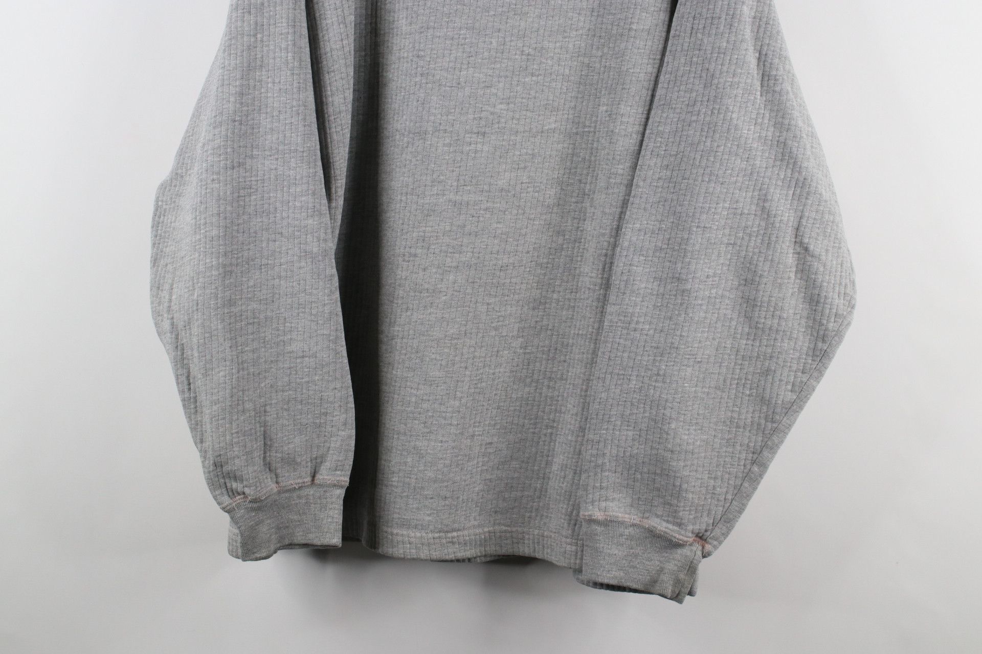Gap Vintage 90s Gap Blank Ribbed Knit Turtleneck Sweatshirt Gray Size US M / EU 48-50 / 2 - 3 Thumbnail
