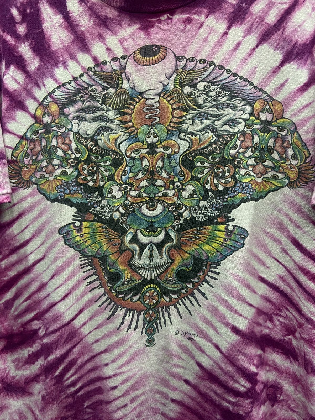 Band Tees Vintage 1990s Jester Grateful dead tie dye Tour Rock TShirt Size US XL / EU 56 / 4 - 4 Thumbnail