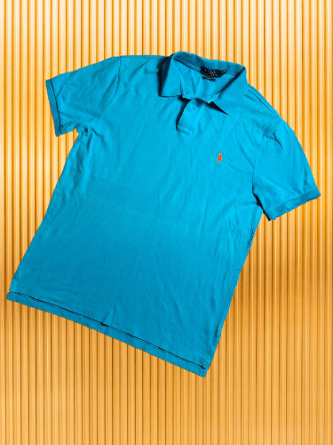 Polo Ralph Lauren × Vintage Vintage Small logo basic luxury blue polo Size US L / EU 52-54 / 3 - 1 Thumbnail