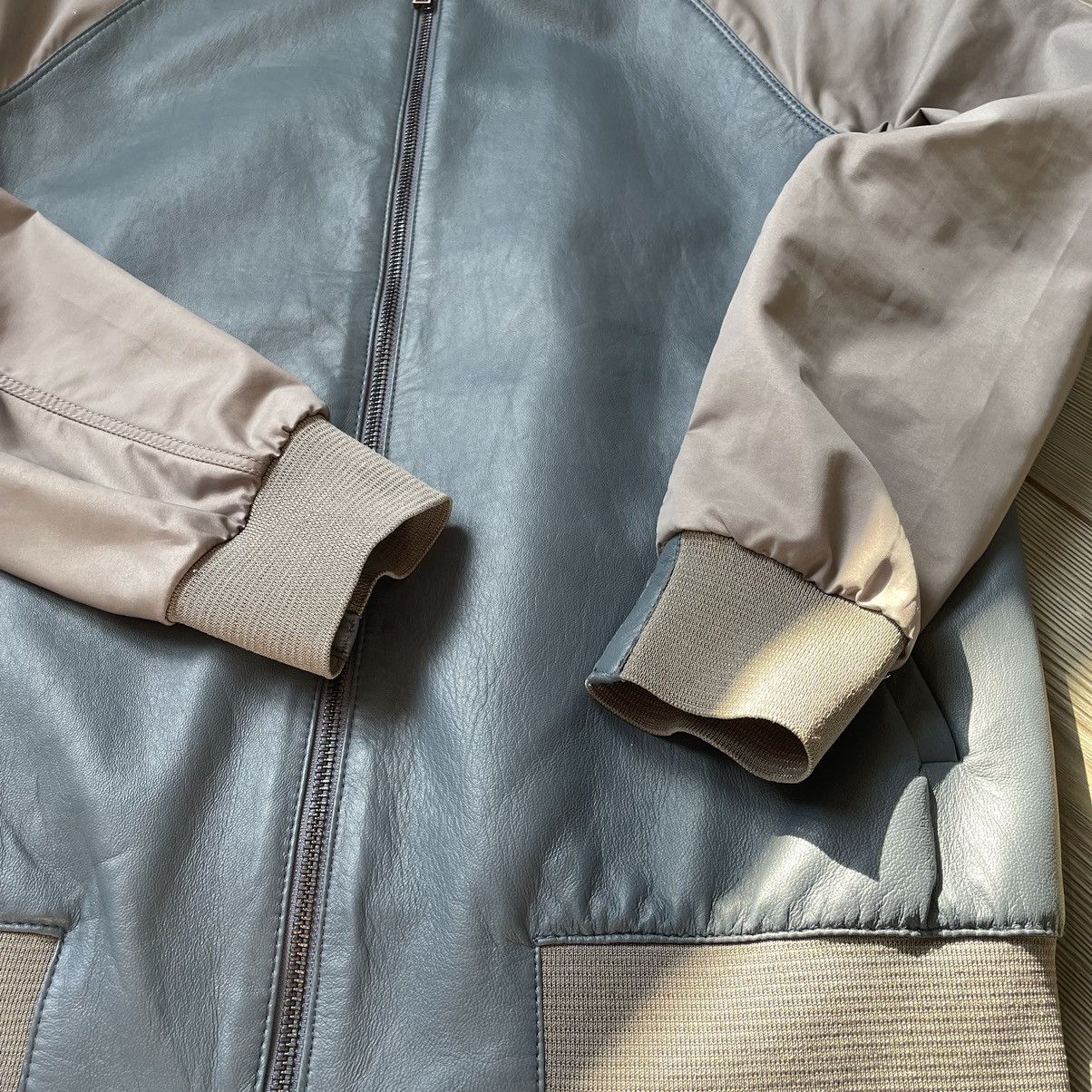Emporio Armani Emporio Armani Leather + Nylon Bomber Jacket Size US L / EU 52-54 / 3 - 8 Thumbnail