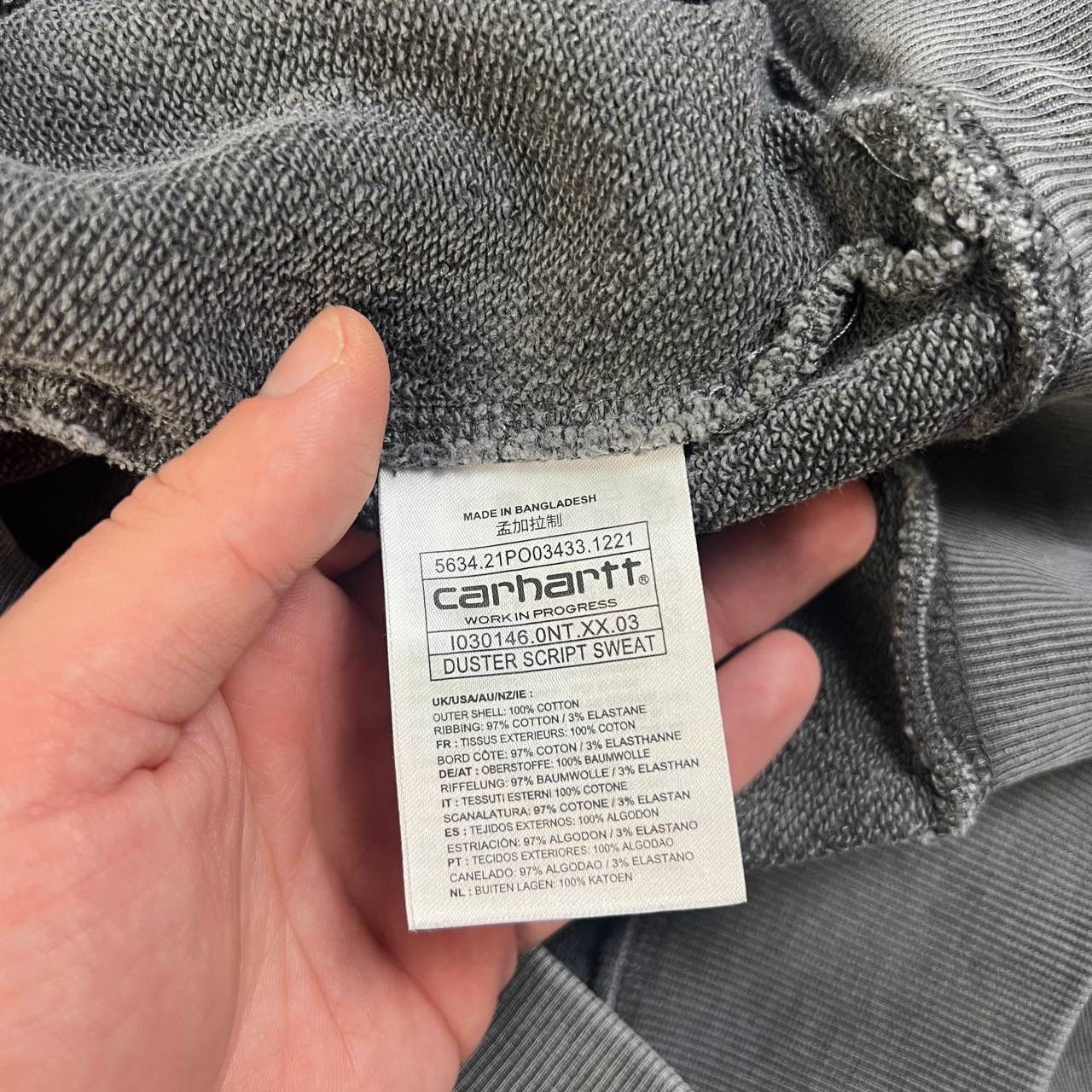 Carhartt Wip Carhartt WIP Vintage Y2K Garment Dyed Rugby Sweatshirt Size US S / EU 44-46 / 1 - 6 Thumbnail