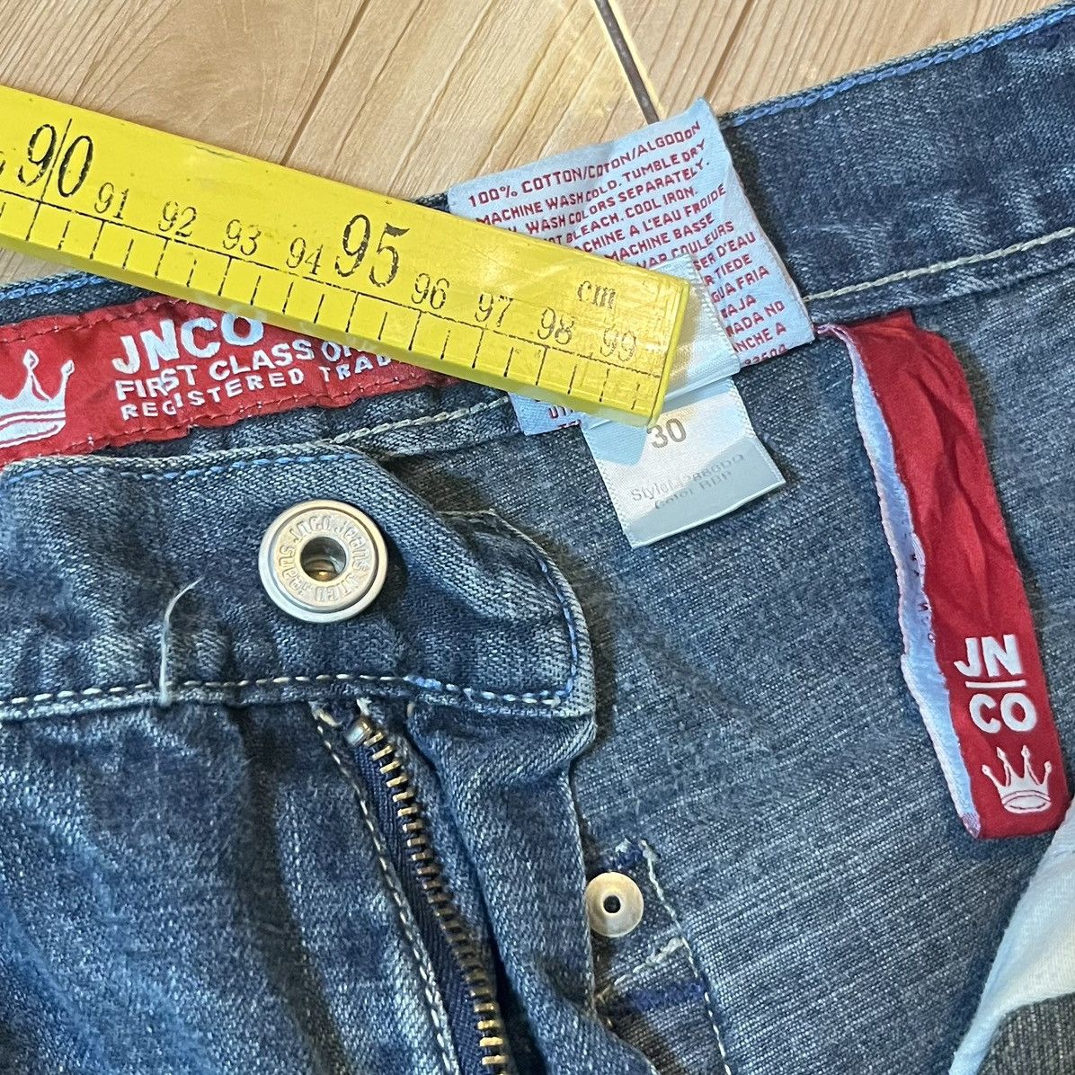 JNCO VTG JNCO Crown Carpenter Jorts Size US 30 / EU 46 - 6 Thumbnail