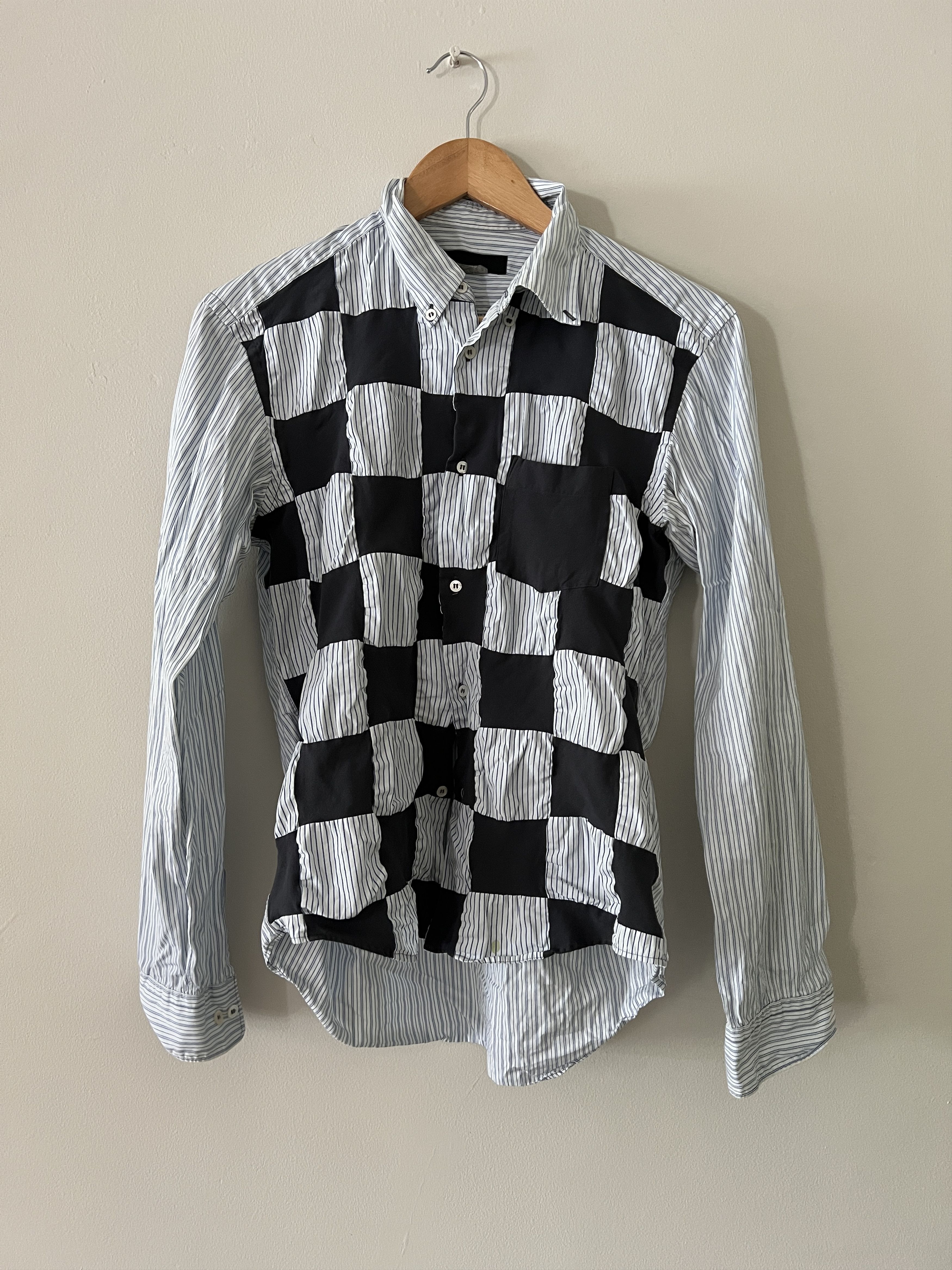 Comme des Garcons Homme Deux Comme Des Garcons, Homme Deux patchwork shirt Size US M / EU 48-50 / 2 - 1 Thumbnail