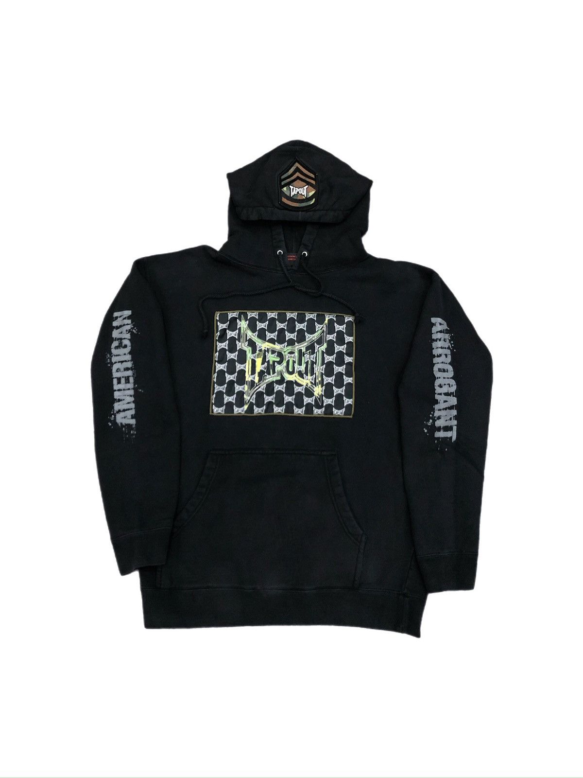 Tapout × Vintage Y2K TapOut MMA Camo Embroidered Hoodie Emo Punk Pinkmancore Size US L / EU 52-54 / 3 - 1 Thumbnail