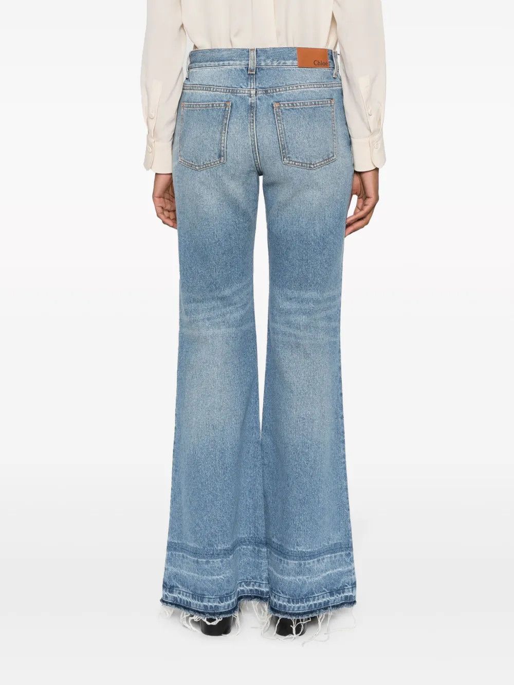 Chloe o1y0825 Denim Pant in Blue Size 29" - 3 Thumbnail