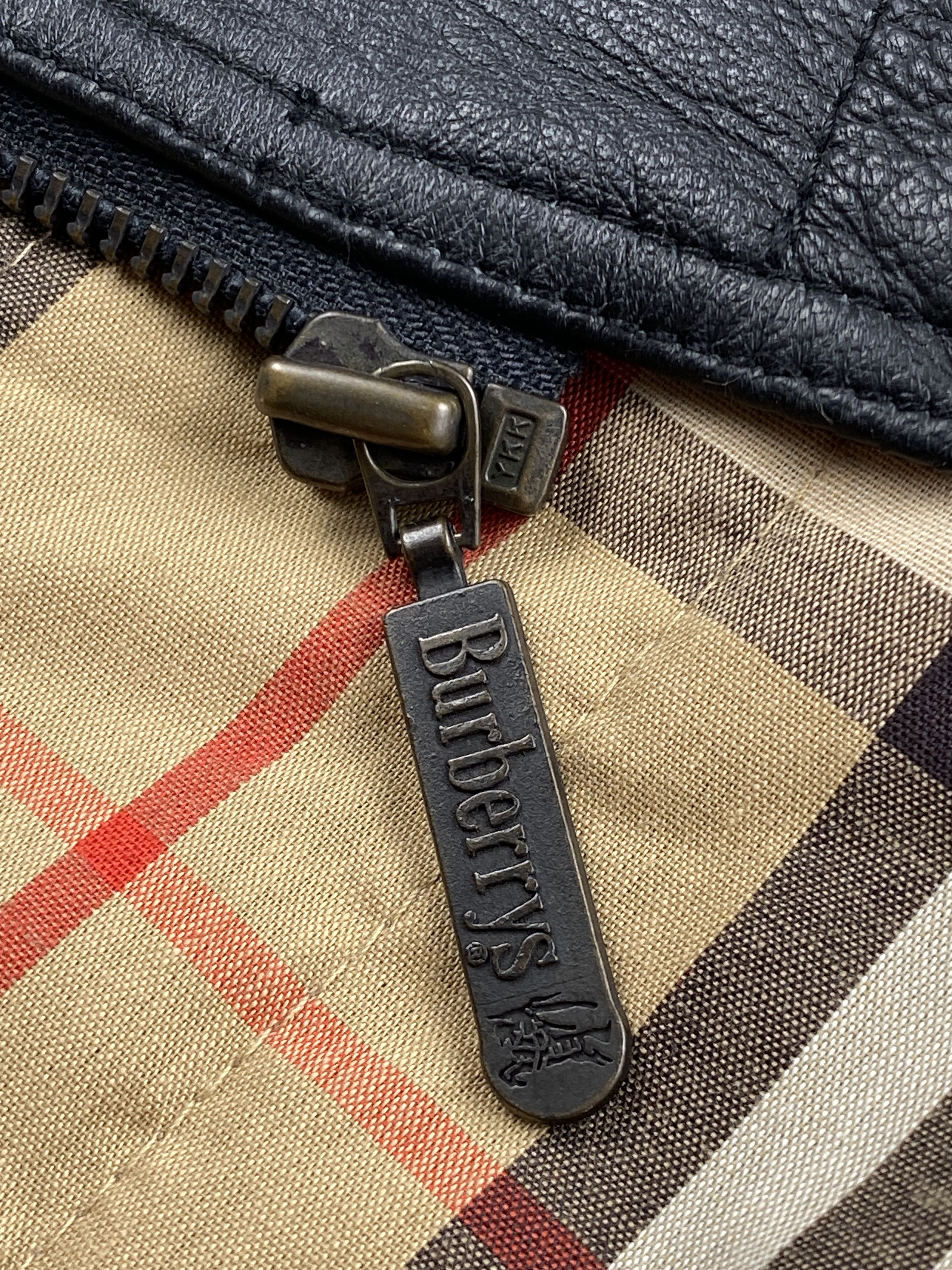 Burberry Vintage Duffle Coat Nova Check Leather Jacket Size M / US 6-8 / IT 42-44 - 12 Thumbnail