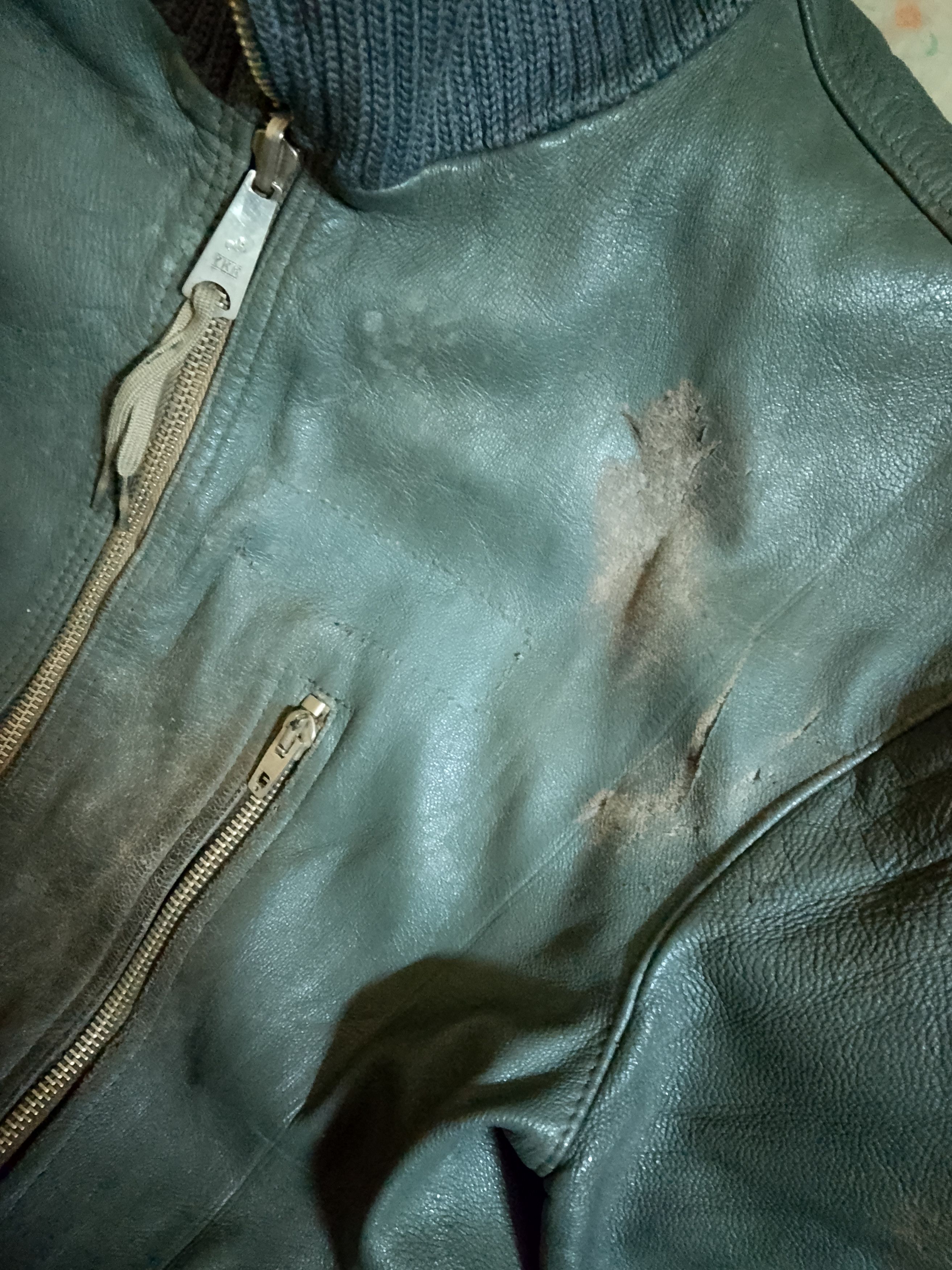 Vintage Vintage 70s German military Flight Leather Jacket Size US M / EU 48-50 / 2 - 7 Thumbnail