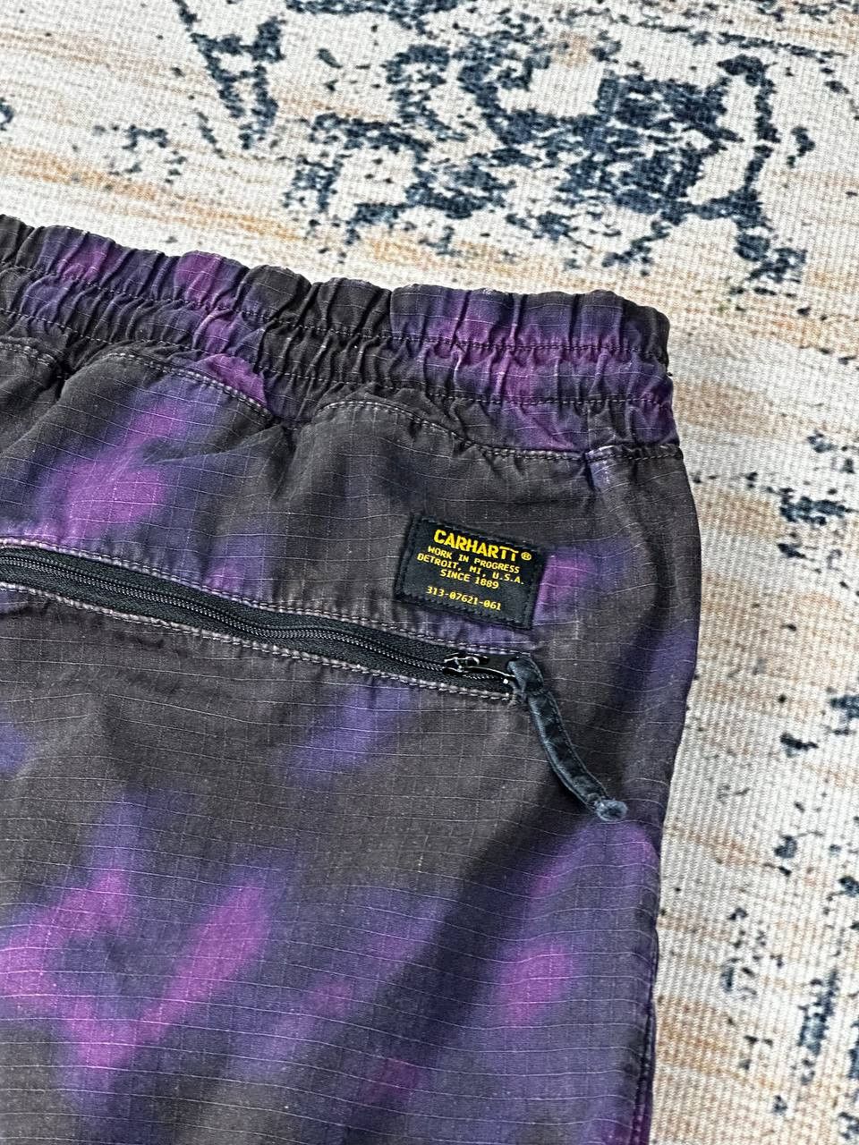 Carhartt Vintage Carhartt WIP Blur Purple Camo Cargo Pants Size US 32 / EU 48 - 13 Thumbnail