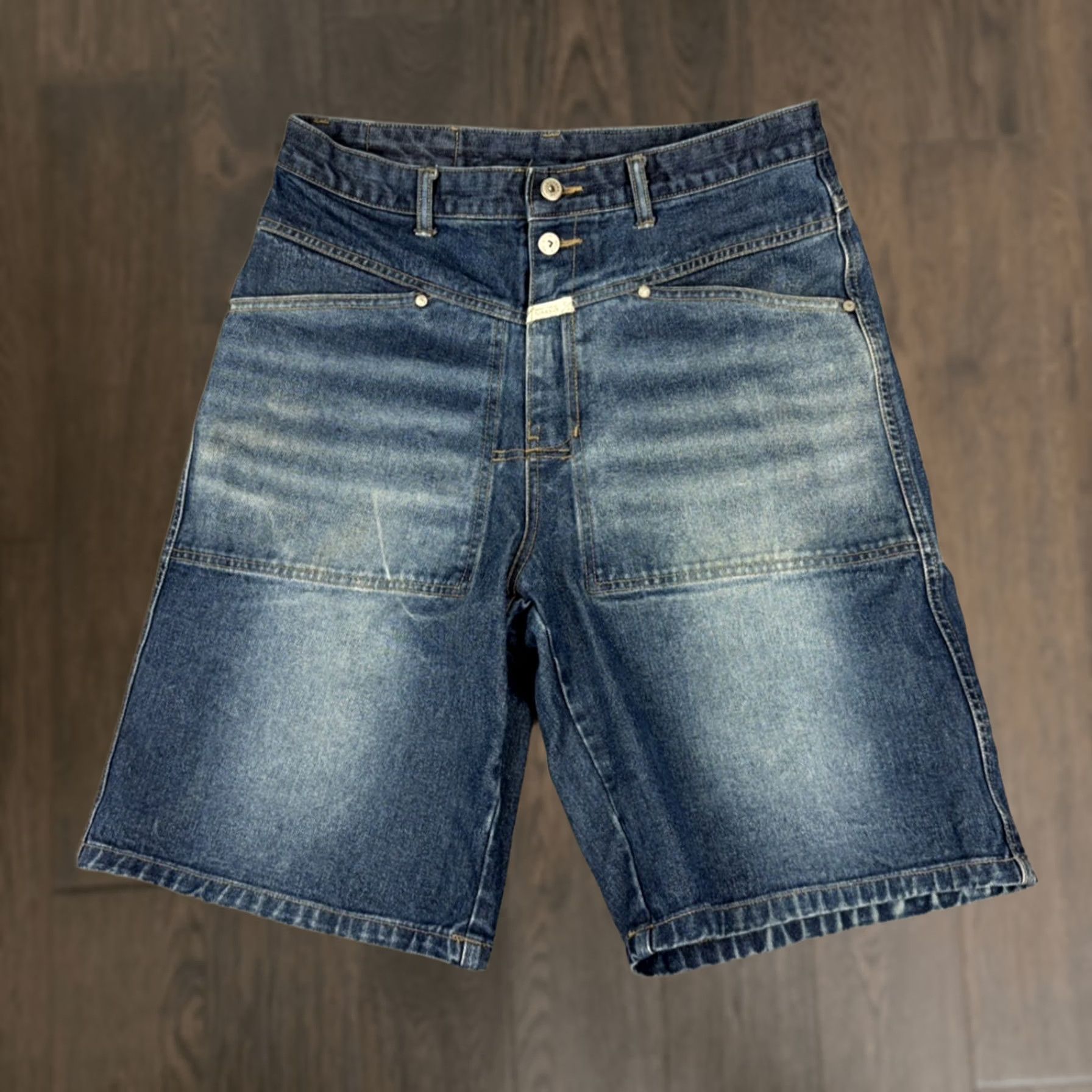 パンツ 90s archive y2k wide baggy check shorts Vintage ARCHIVE Baggy Y2K Jeans / Underground Number Nine Style