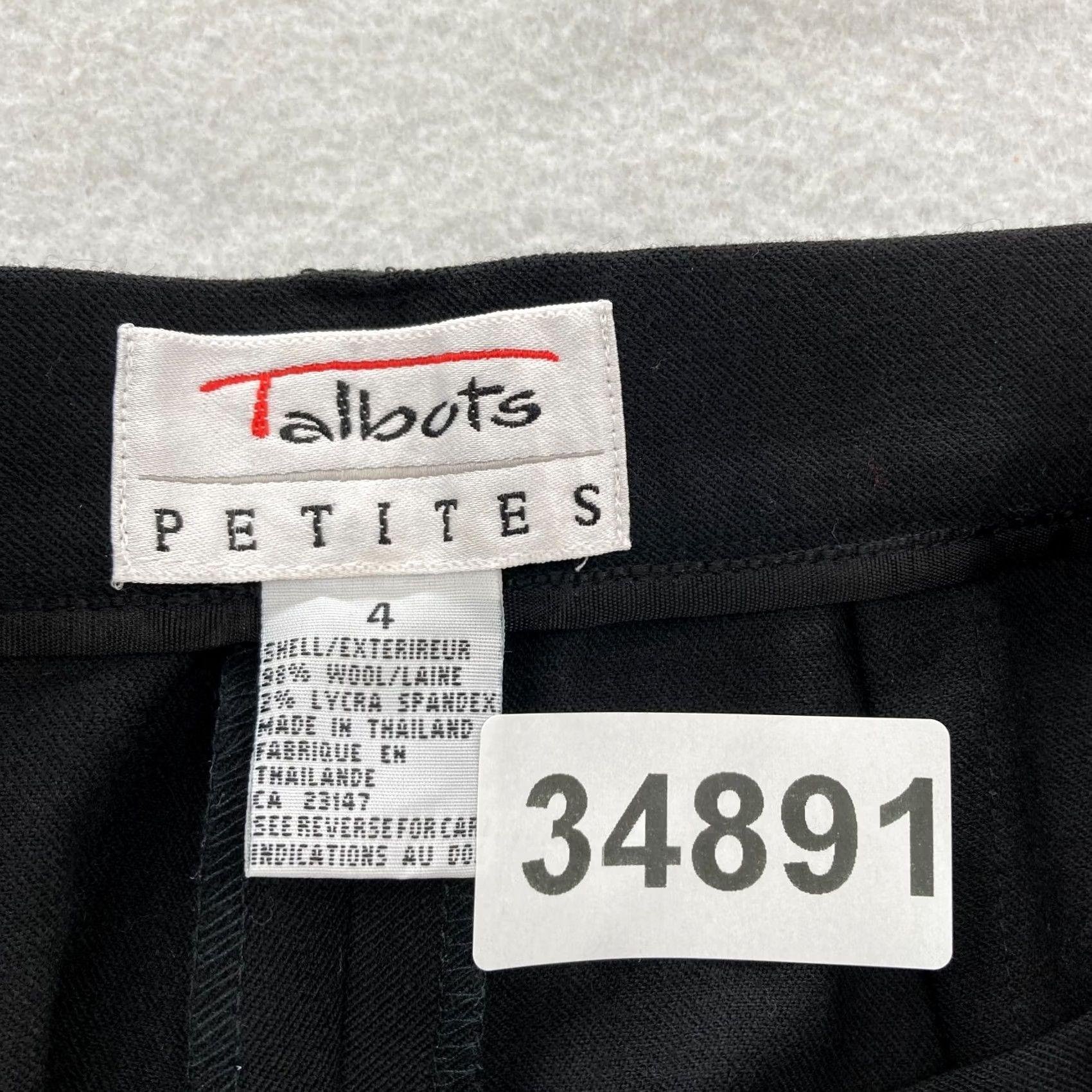 Talbots Talbots Pants Dress Talbots Women's 4 Black Wool Pleated Tapered Stretch Vintage Dress Pants Mens? Women. Size 27" / US 4 / IT 40 - 5 Thumbnail