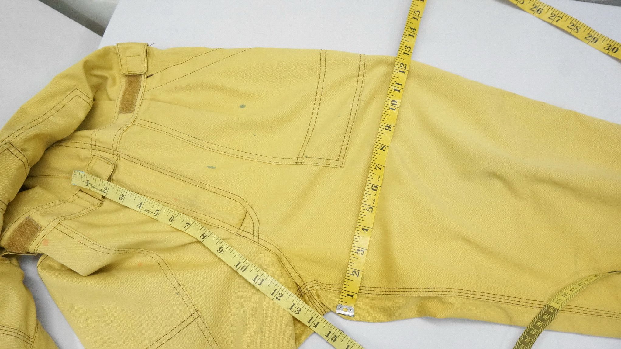 Japanese Brand Vintage TOYOTA Faded Pale Yellow Coverall Size US 31 - 15 Thumbnail