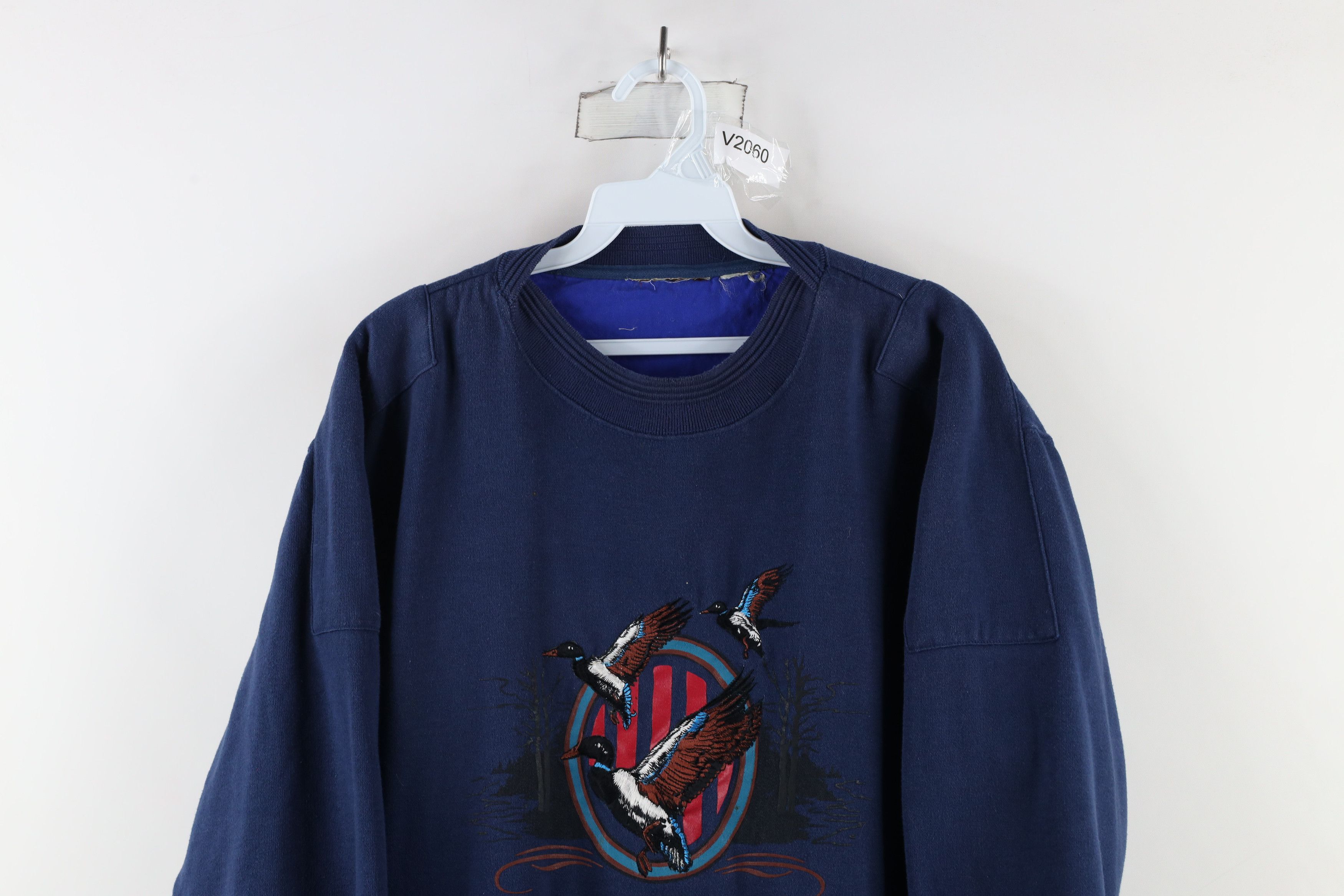 Vintage Vintage 90s Streetwear Nature Wilderness Duck Sweatshirt USA Size US XL / EU 56 / 4 - 2 Thumbnail