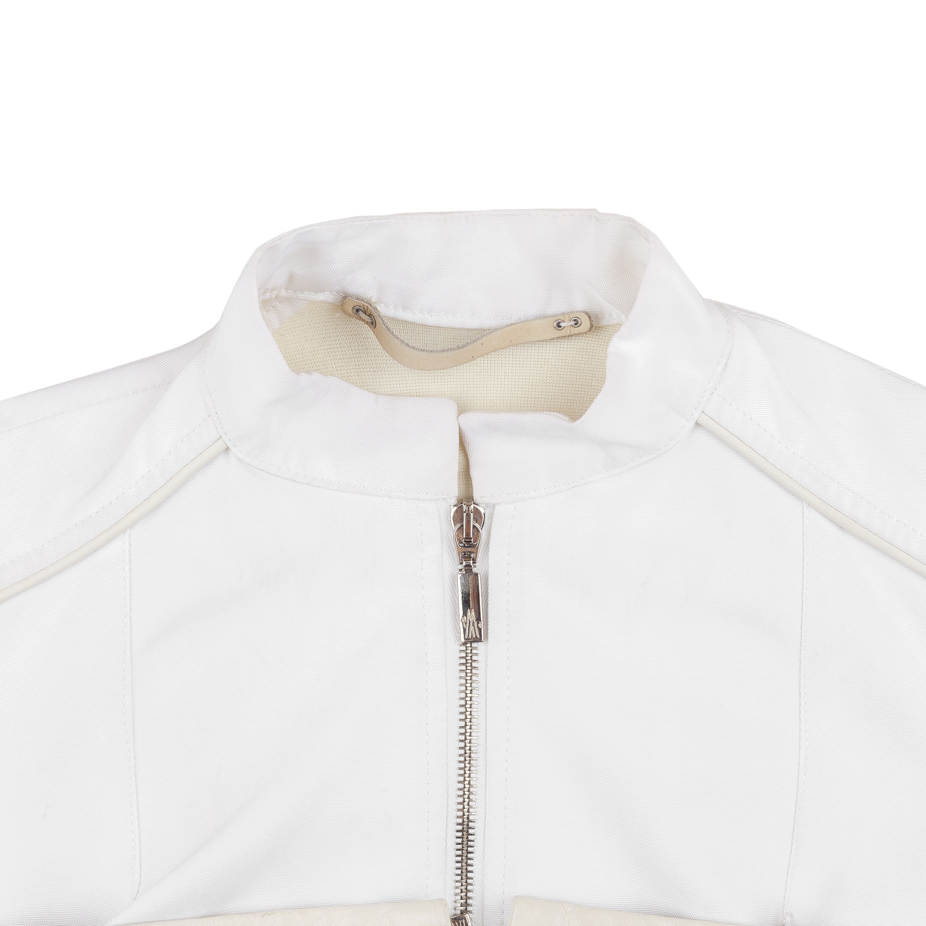 Moncler Moncler Round Collar White Jacket (S) Size S / US 4 / IT 40 - 5 Thumbnail