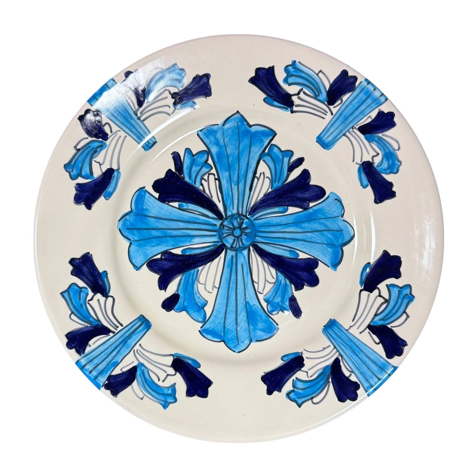 Chrome Hearts CH Hand Painted Blue Cross Plates Kitchen Size ONE SIZE - 2 Thumbnail
