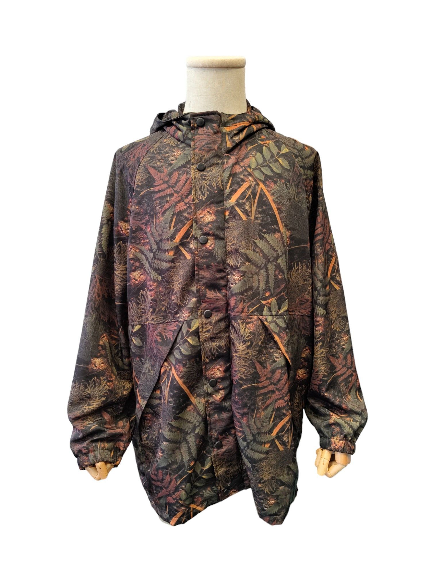 Doublet Dark Olive Autumn Leaves Print Button Up Zip Up Jacket Size US L / EU 52-54 / 3 - 2 Thumbnail