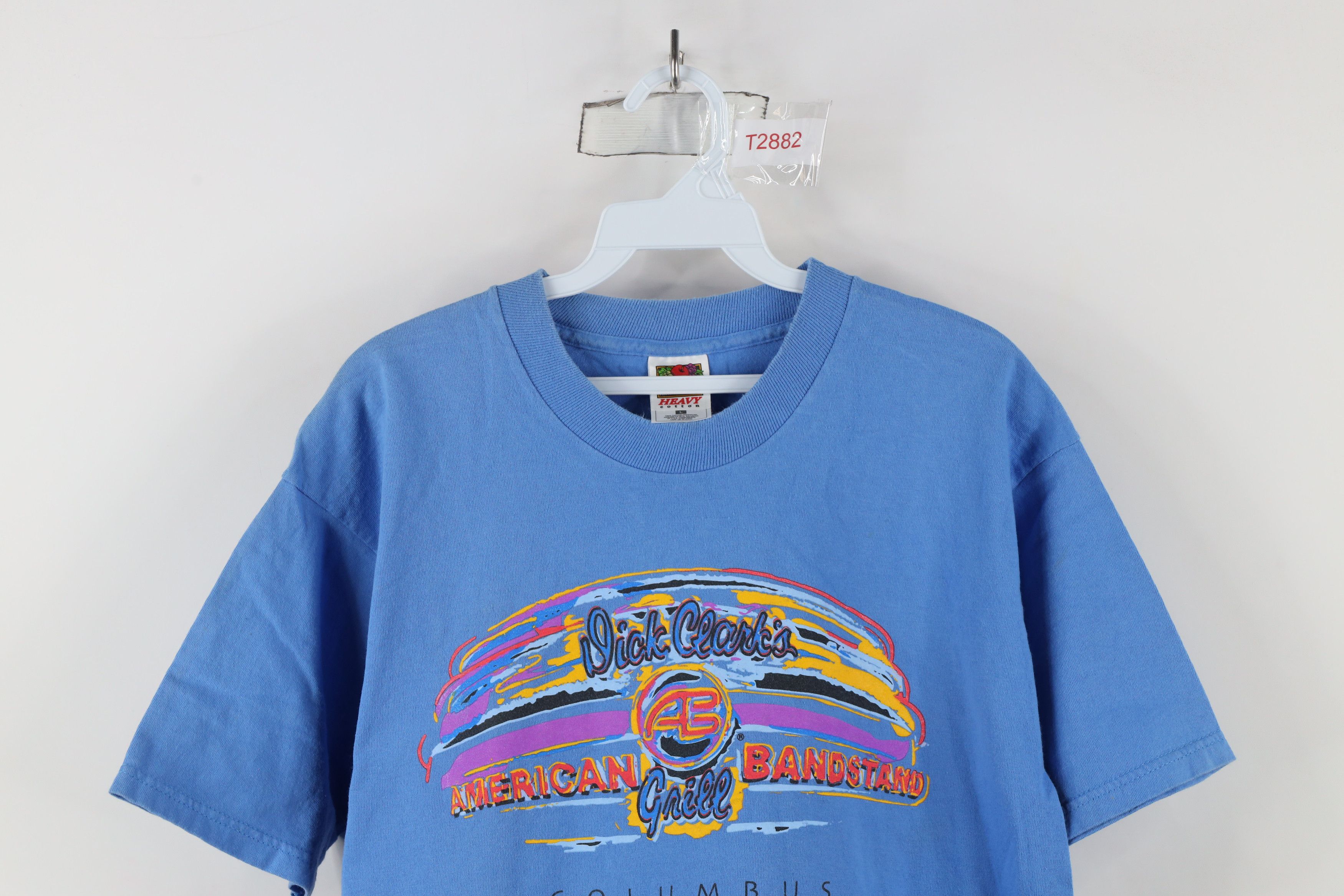 Vintage Vintage 90s Clarks Grill American Bandstand T-Shirt Blue Size US L / EU 52-54 / 3 - 2 Thumbnail