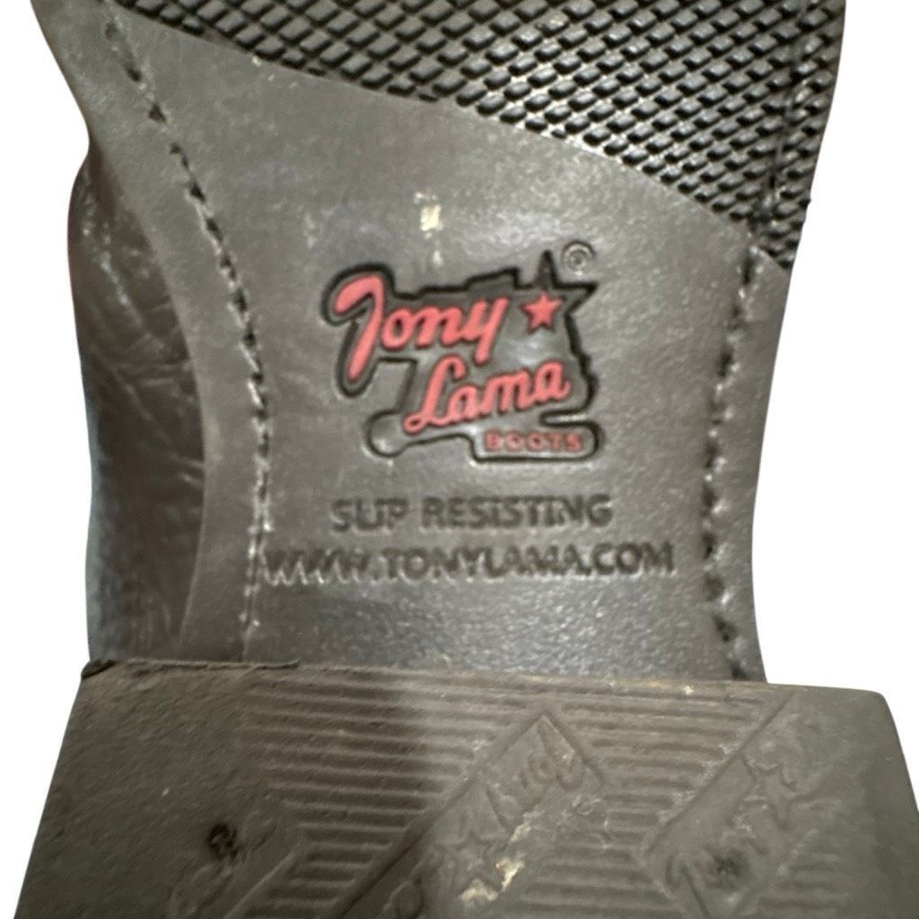 Tony Lama Tony Lama Fernando 12" Western Cowboy Boots Black Brown Leat Size US 10 / EU 43 - 11 Thumbnail