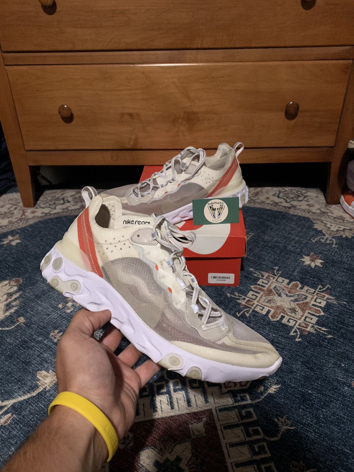 Nike react 87 light bone best sale