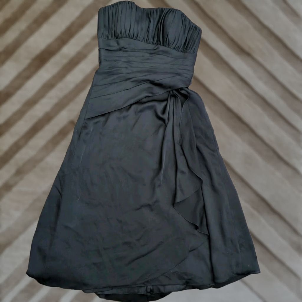 Vintage BELSOIE Black Strapless Formal Dress SZ US 8 Women’s Fully Lined 100% Polyester Prom Size M / US 6-8 / IT 42-44 - 1 Thumbnail