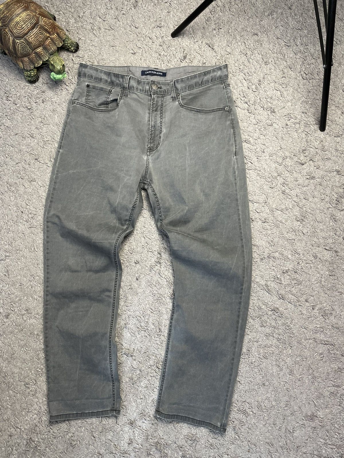Calvin Klein × Vintage Calvin Klein Jeans Denim pants wet asphalt size 34x30 Size US 34 / EU 50 - 2 Thumbnail