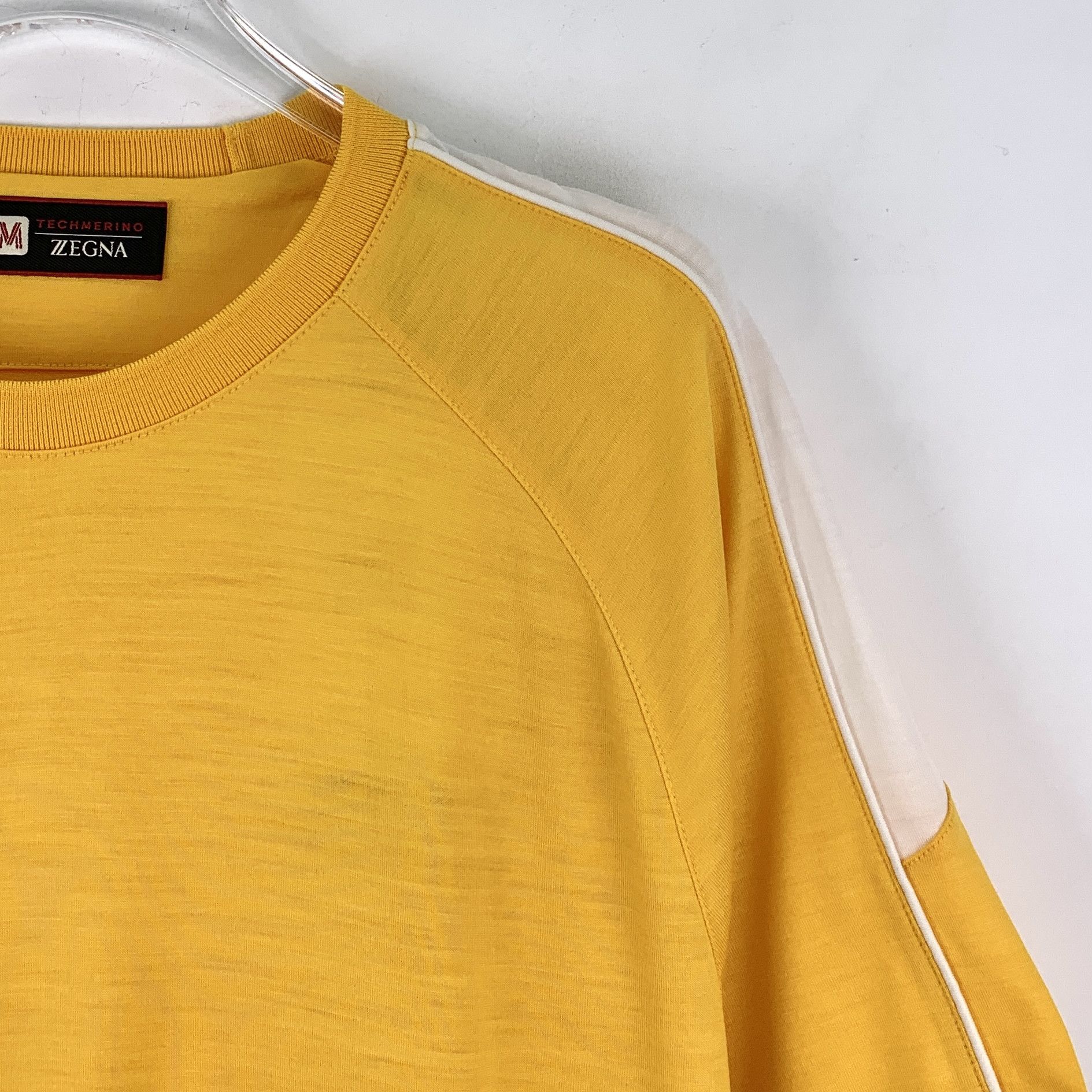 Z Zegna Zegna Wool T-Shirt Yellow (S) Size US S / EU 44-46 / 1 - 3 Thumbnail